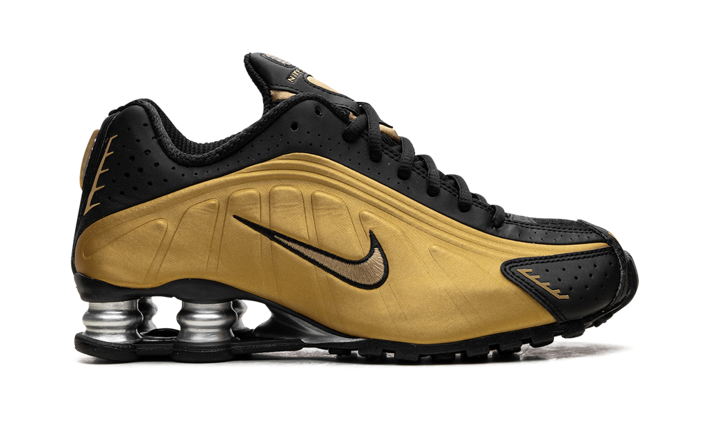 Nike Shox R4 Black Metallic Gold (W)