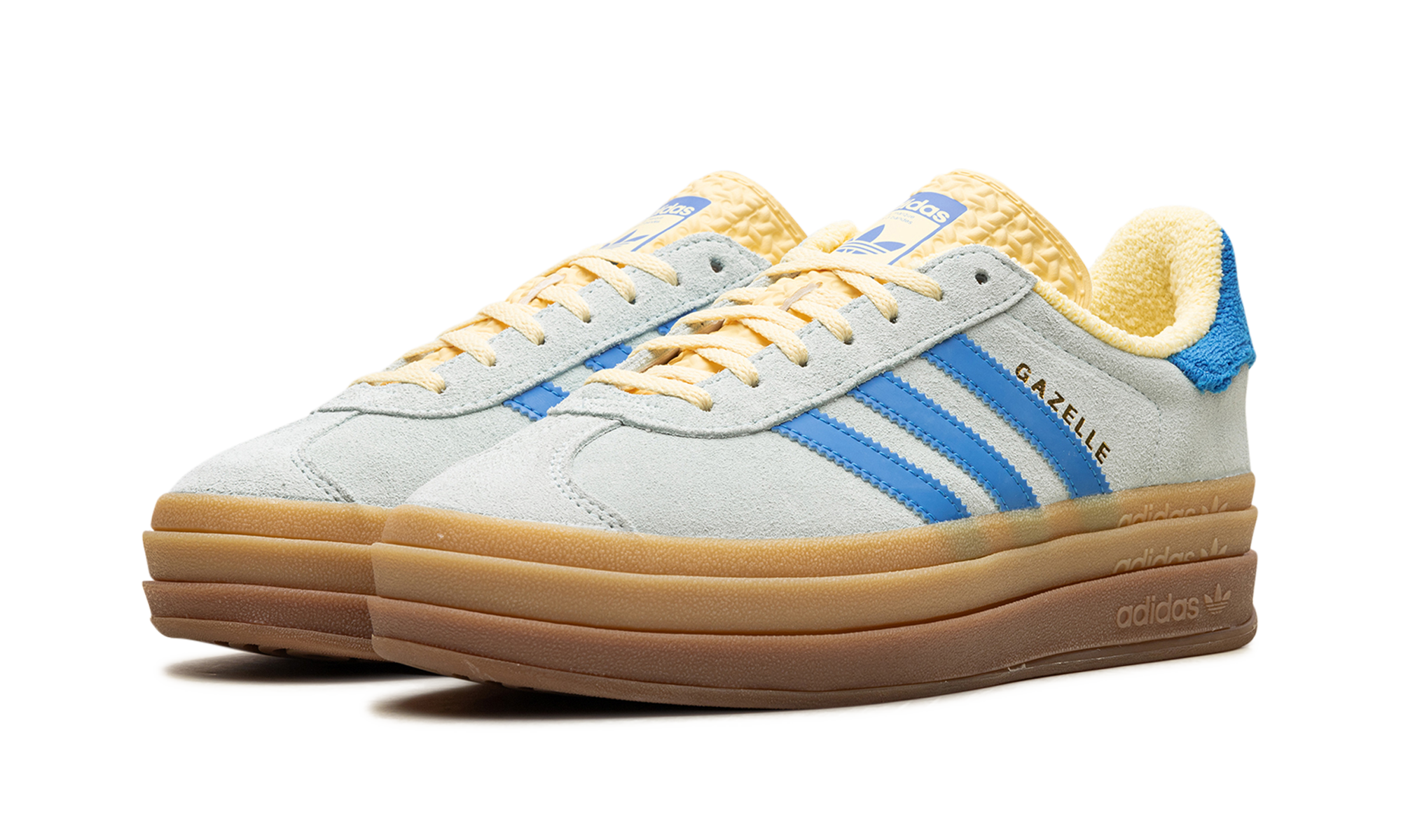 Adidas Gazelle Bold Almost Blue Yellow 6