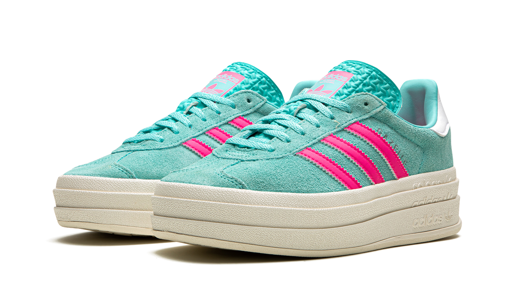 Adidas Gazelle Bold Flash Aqua Lucid Pink (W) 3