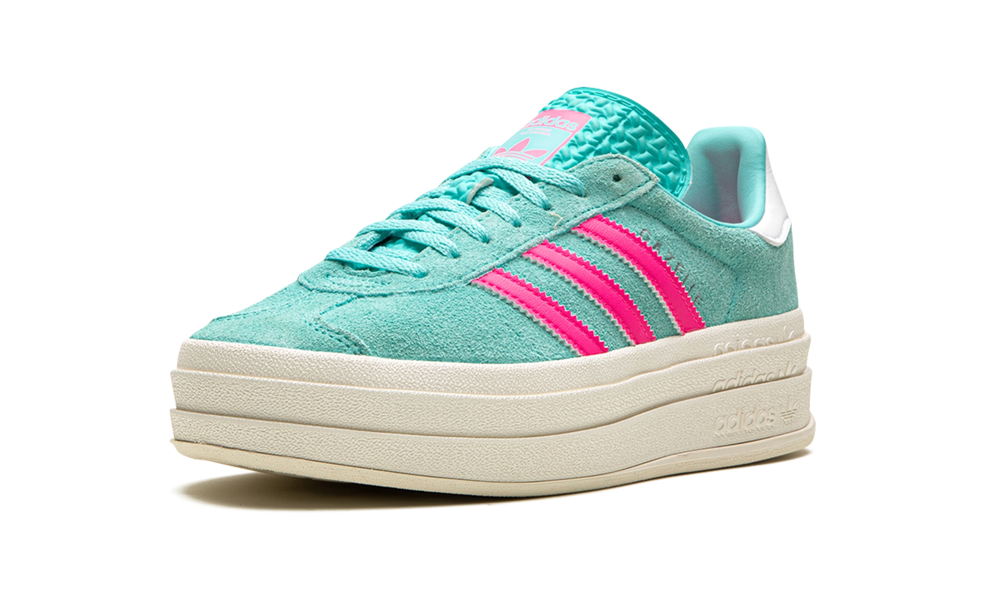 Adidas Gazelle Bold Flash Aqua Lucid Pink (W) 5