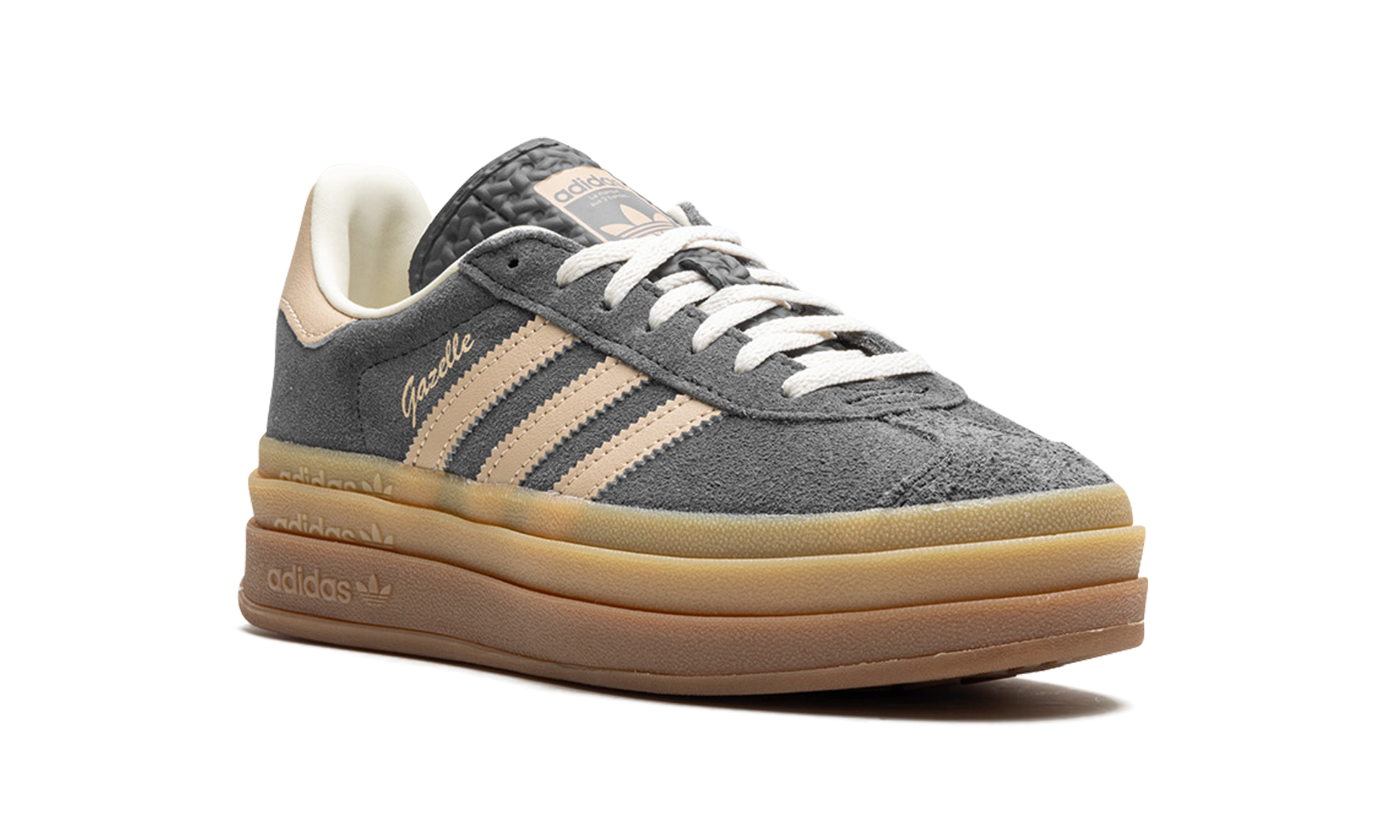 Adidas Gazelle Bold Grey Magic Beige Gum (W) 2