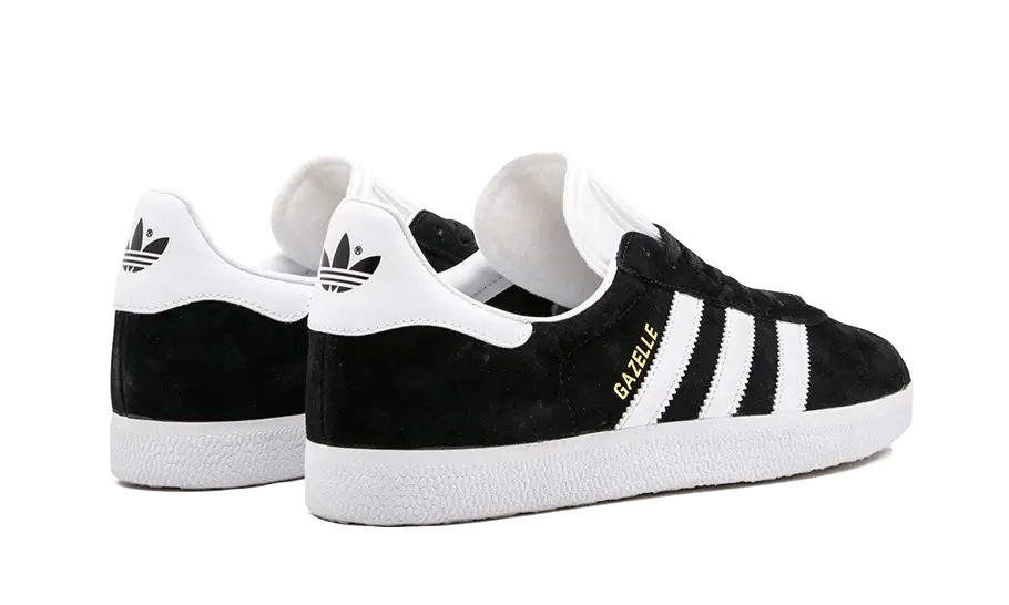 Adidas Gazelle Core Black Cloud White Gold 3