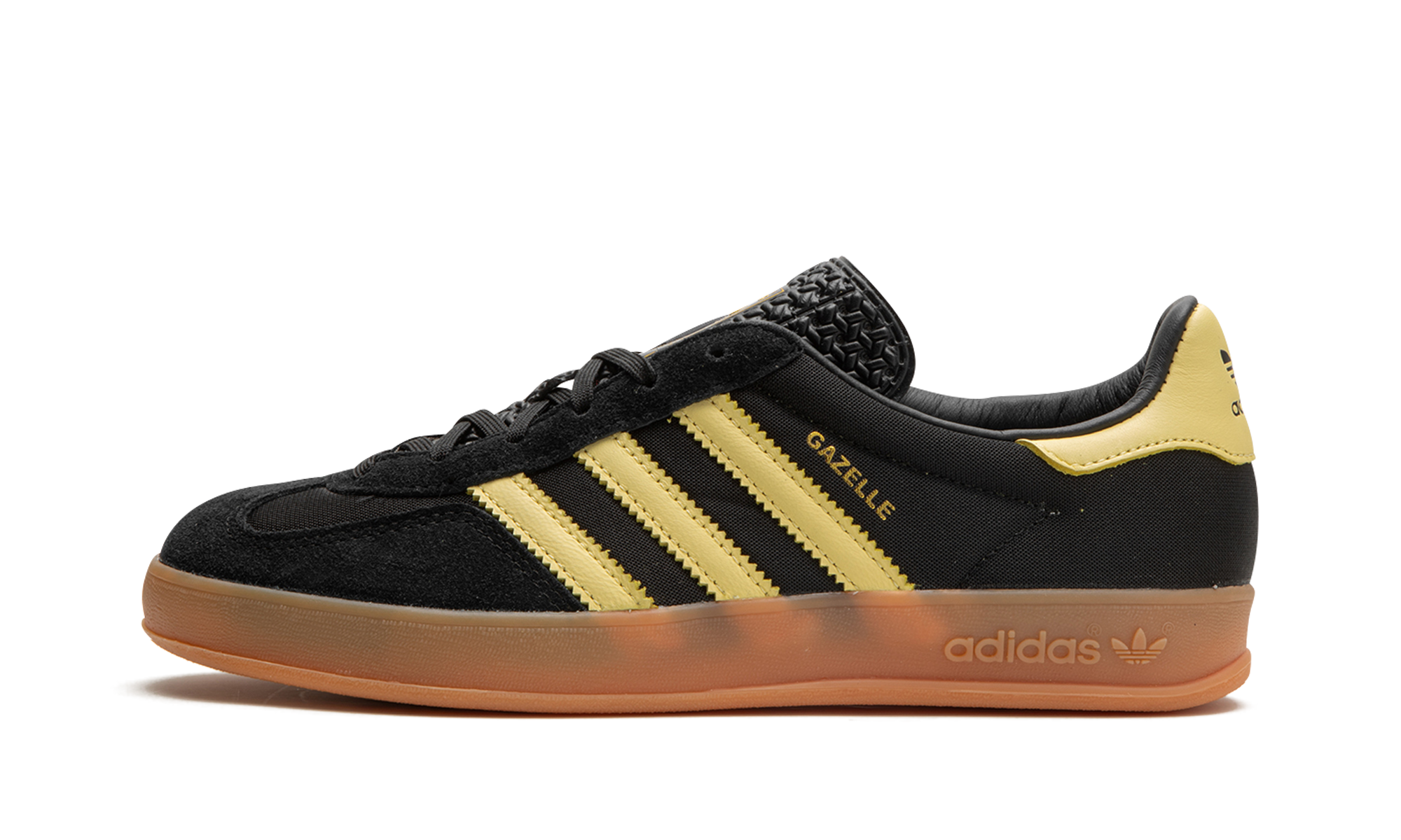 Adidas Gazelle Indoor Core Black Almost Yellow 5
