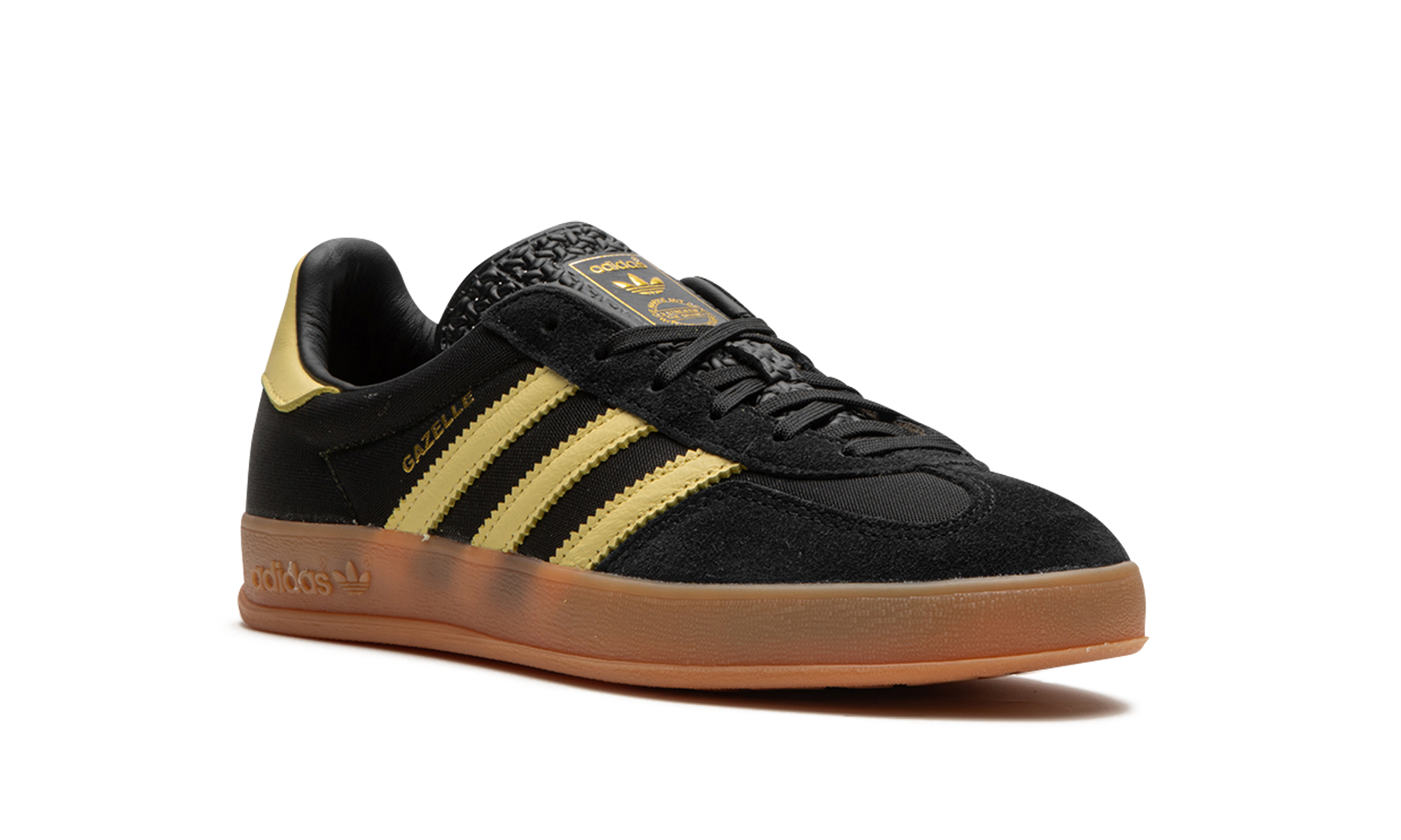 Adidas Gazelle Indoor Core Black Almost Yellow 6