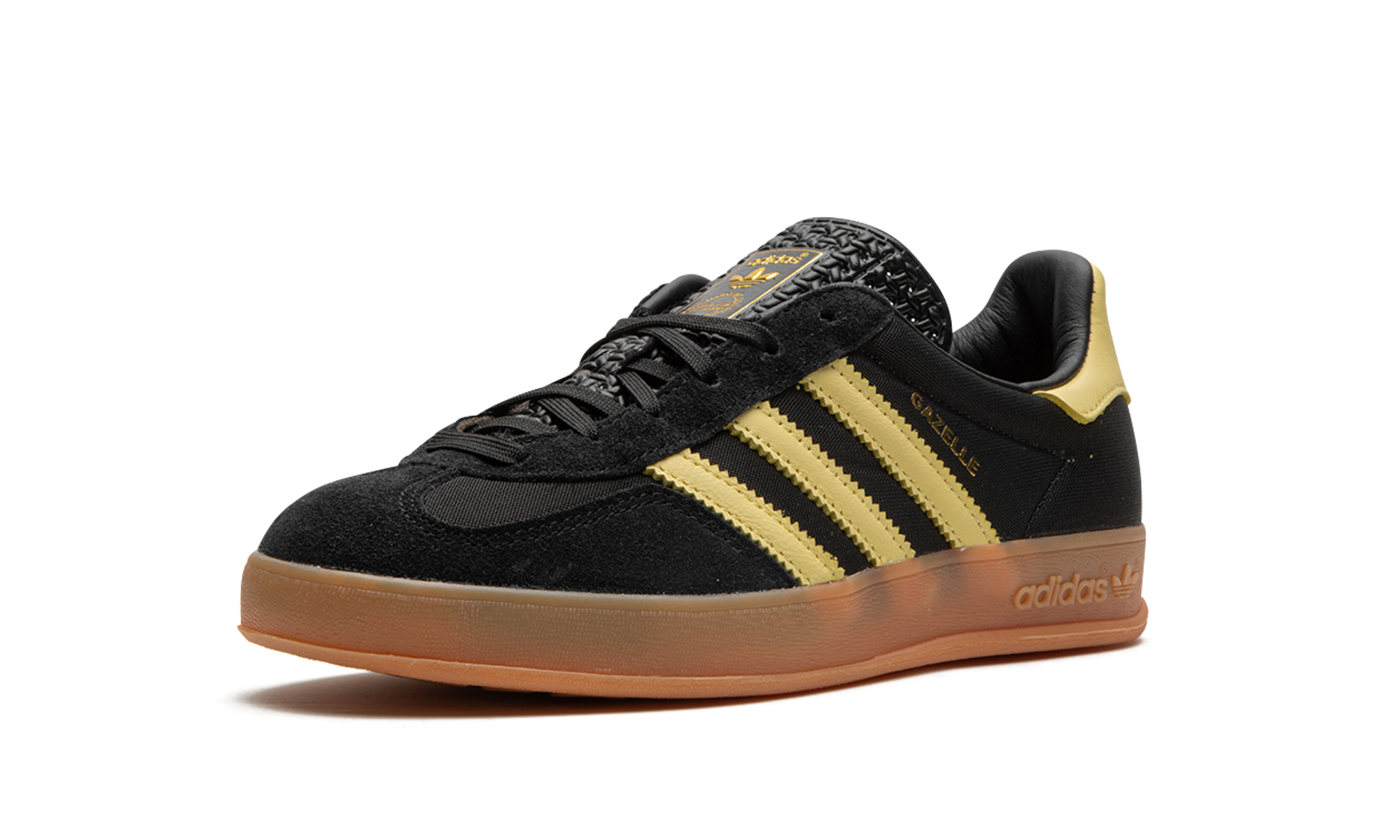 Adidas Gazelle Indoor Core Black Almost Yellow 9