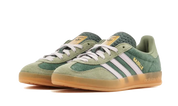 Adidas Gazelle Indoor mineral Green Silver 2