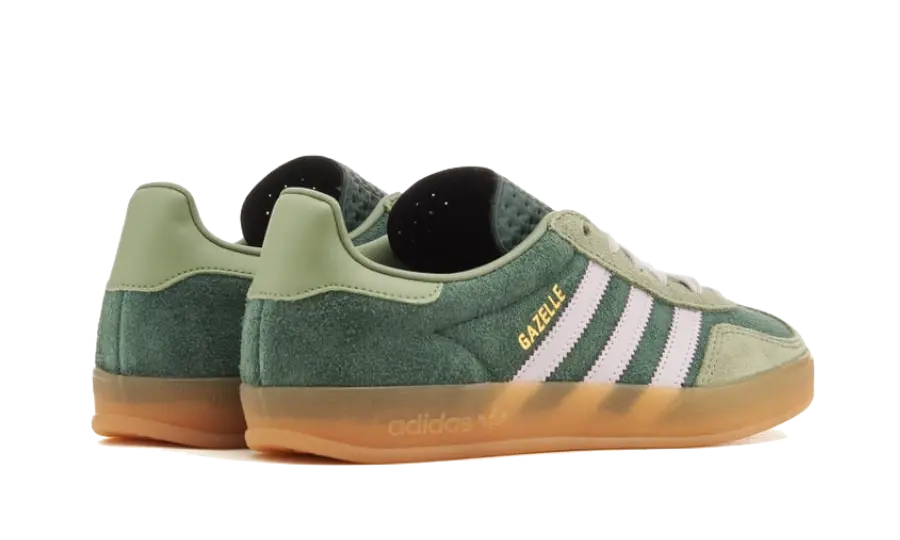 Adidas Gazelle Indoor mineral Green Silver 3