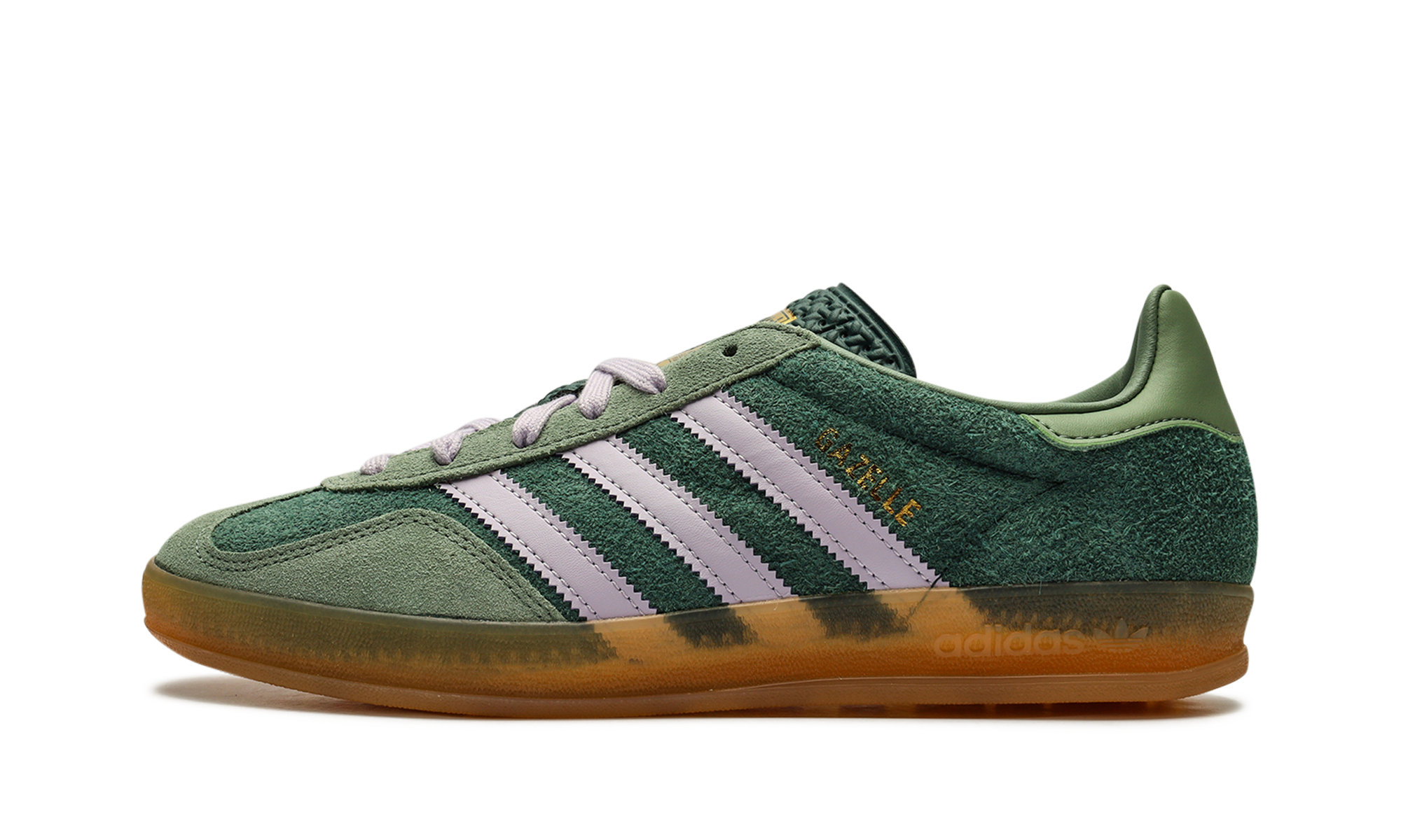 Adidas Gazelle Indoor mineral Green Silver 5
