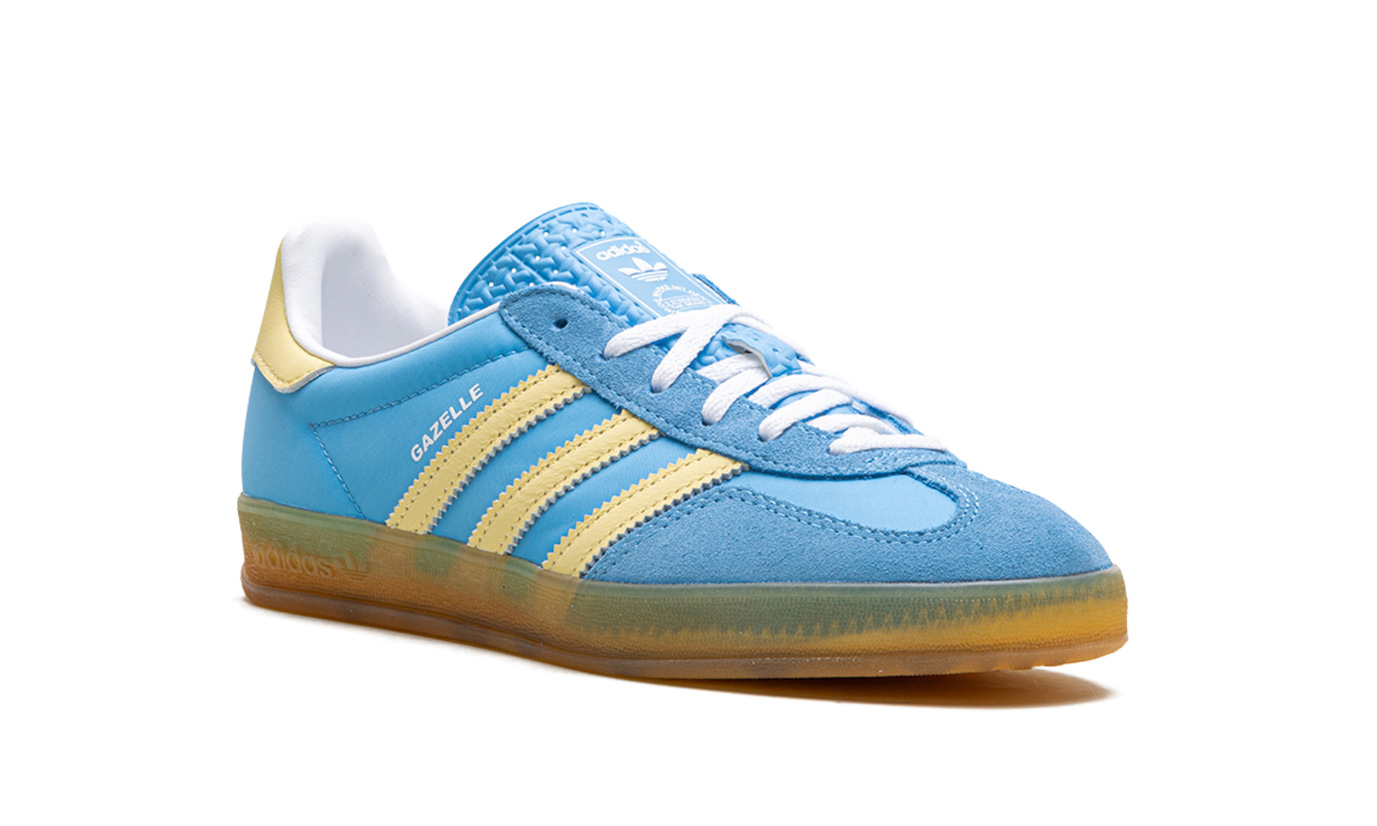 Adidas Gazelle Indoor Semi Blue BURST Almost Yellow 6