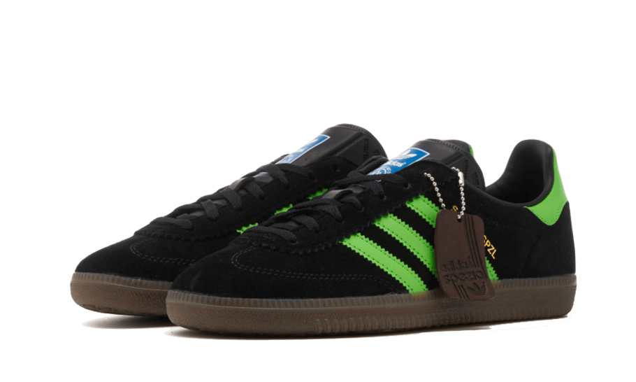Adidas Samba Deco Spzl Core Black Lucid Lime 7