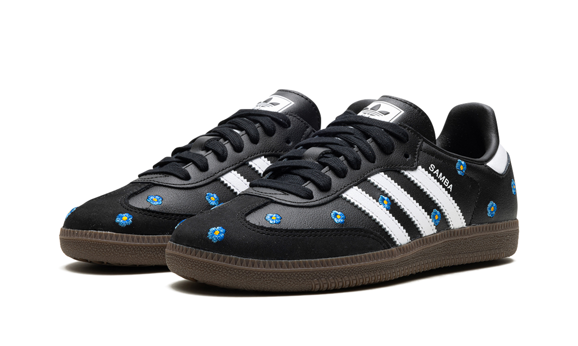 Adidas Samba Light Blue Floral Black 6