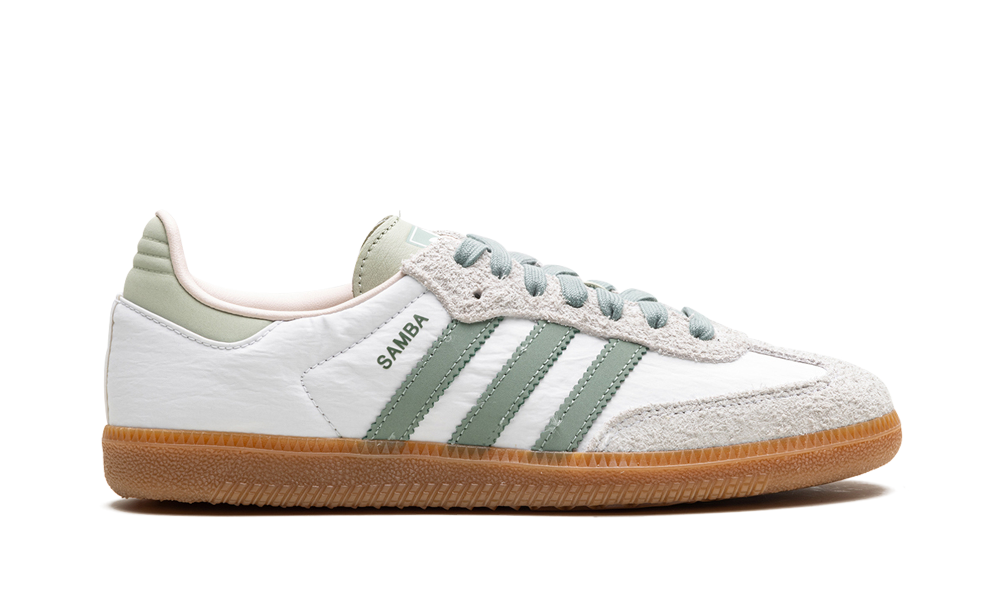 Adidas Samba OG Cloud White Silver Green 5