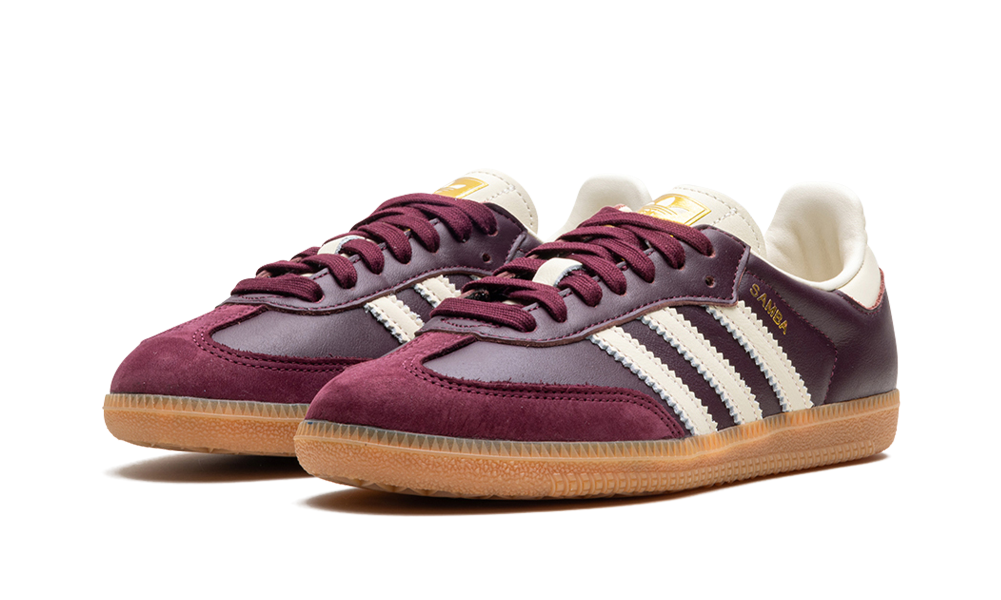 Adidas Samba OG Maroon Crewht Gold 7