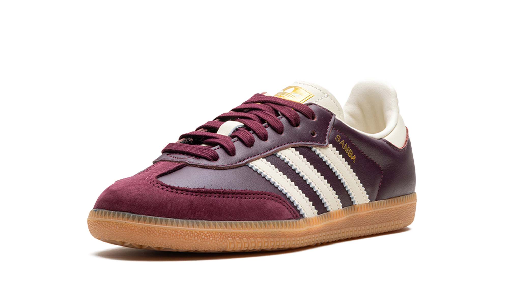 Adidas Samba OG Maroon Crewht Gold 9