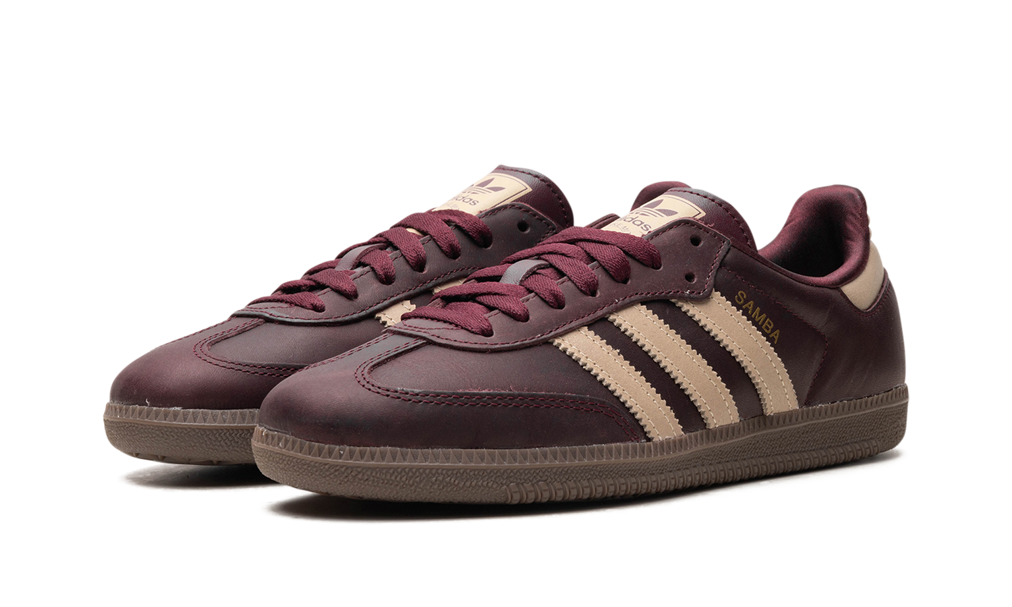Adidas Samba OG Maroon Crystal Sand (W) 3