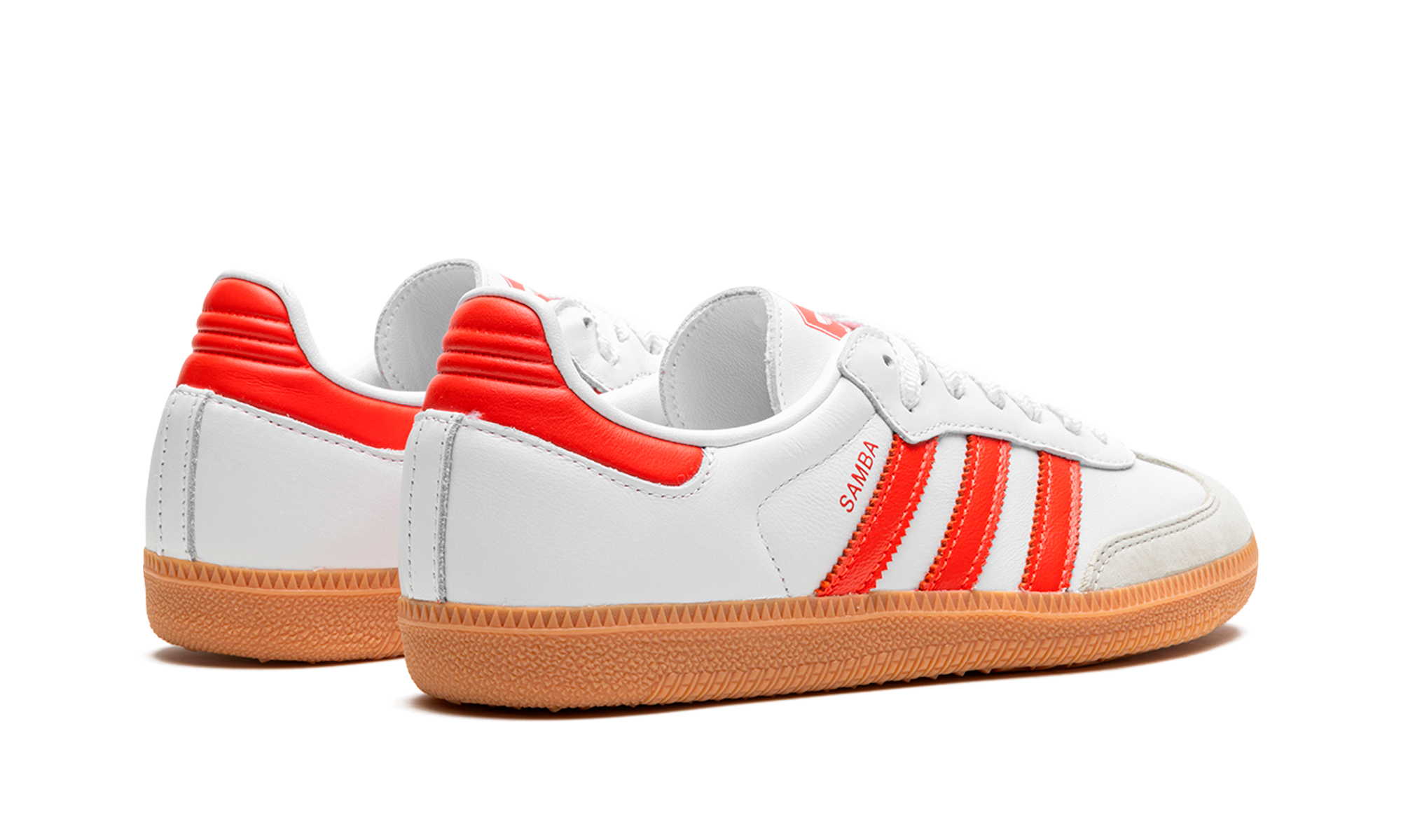 Adidas Samba OG White Solar Red Gum 8