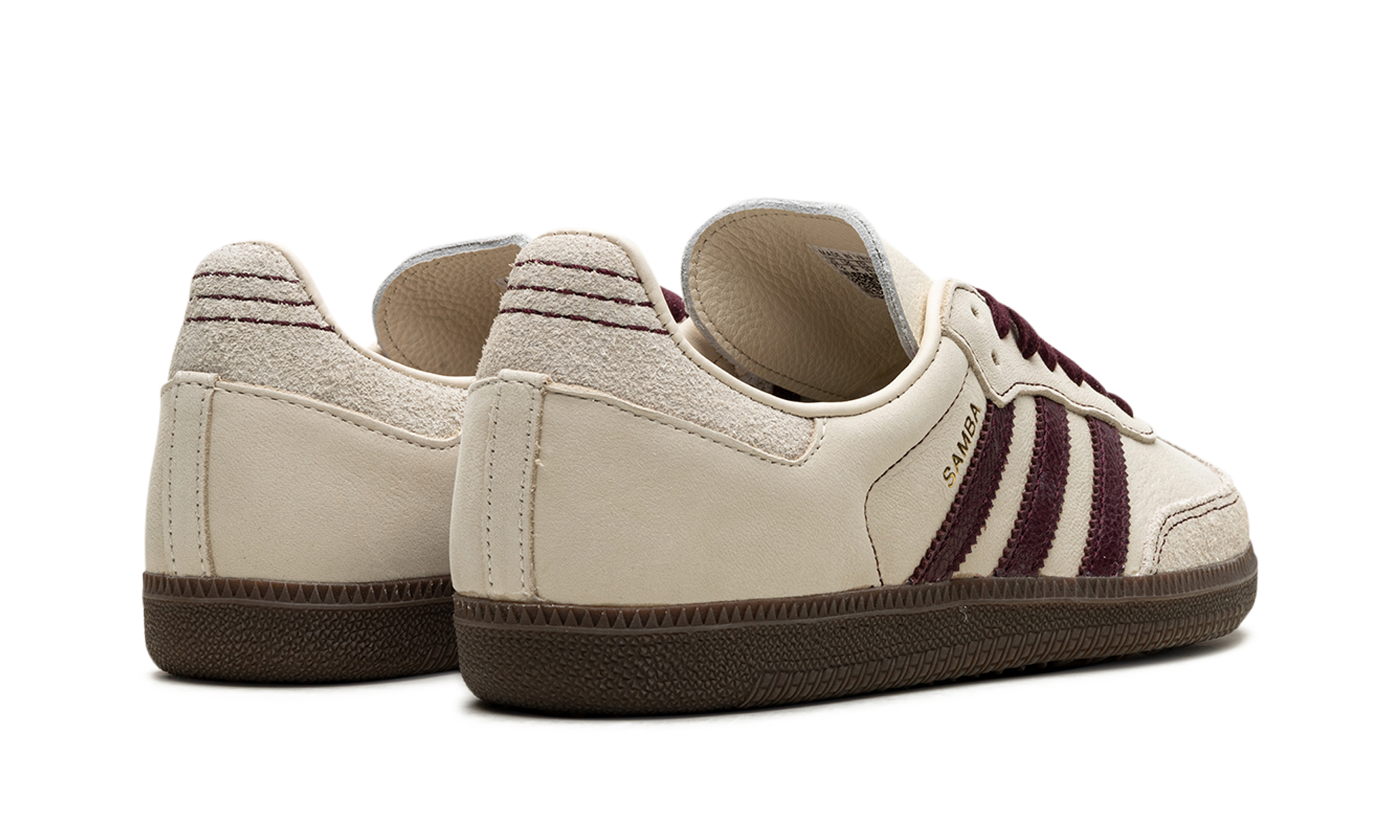 Adidas Samba OG Wonder White Maroon (W) 4