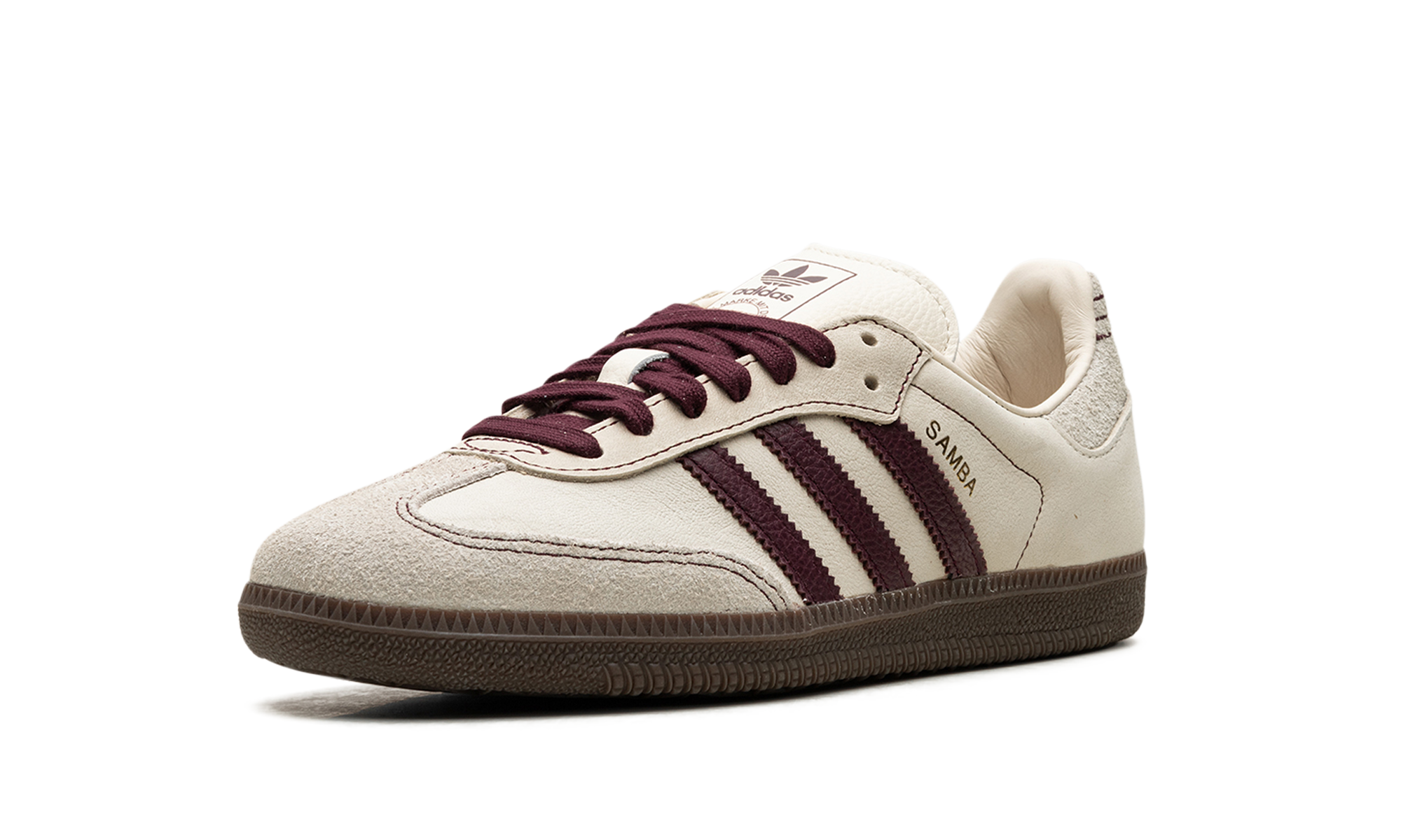 Adidas Samba OG Wonder White Maroon (W) 5