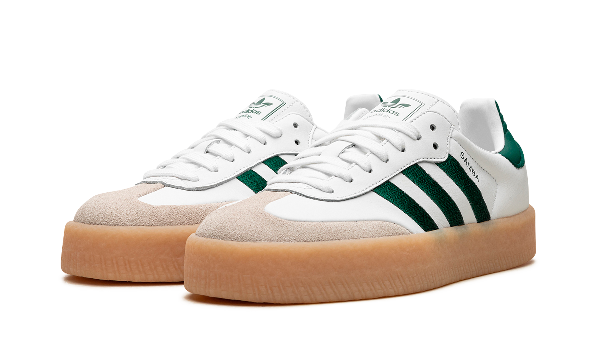 Adidas Sambae White Collegiate Green Gum (W) 3