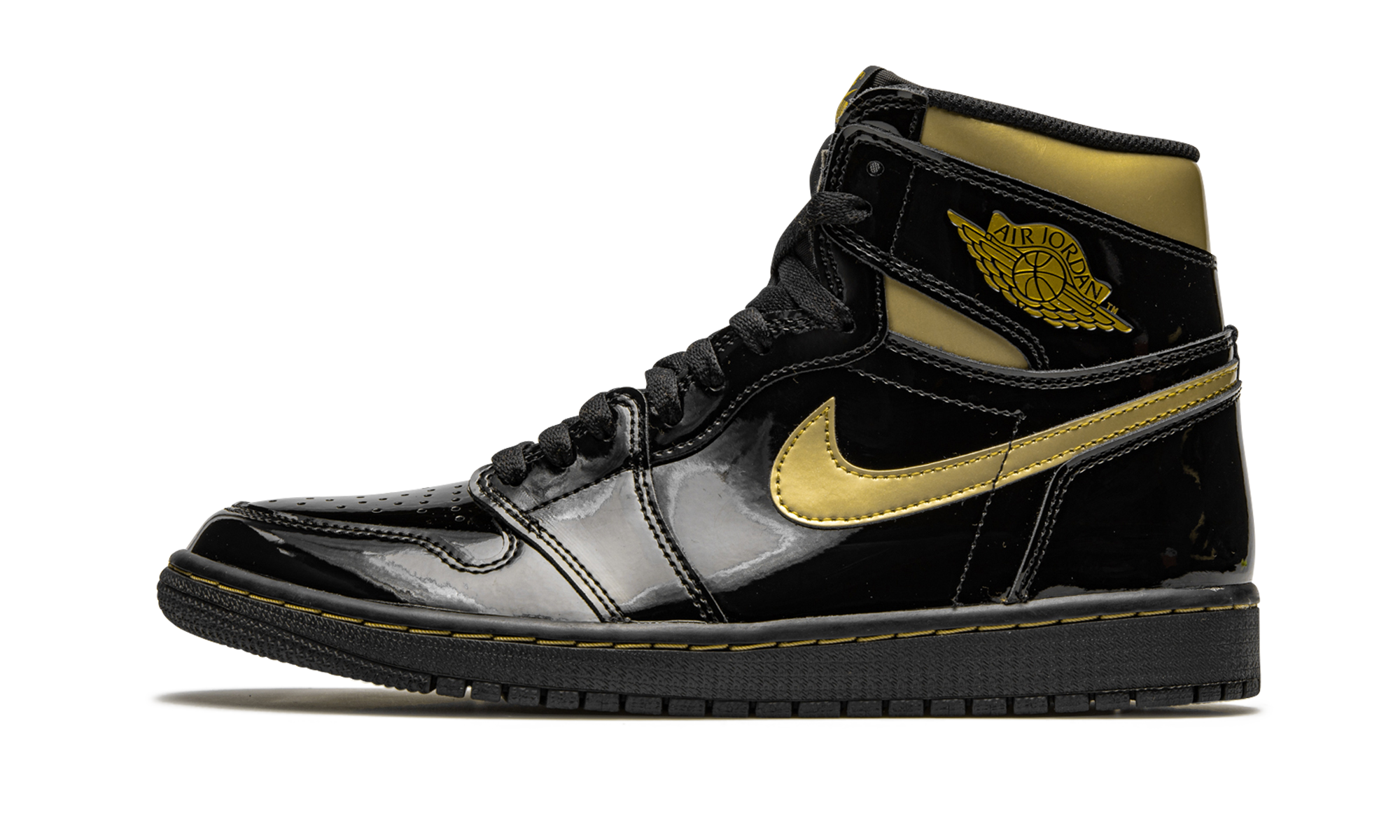 Air Jordan 1 High Black Metallic Gold