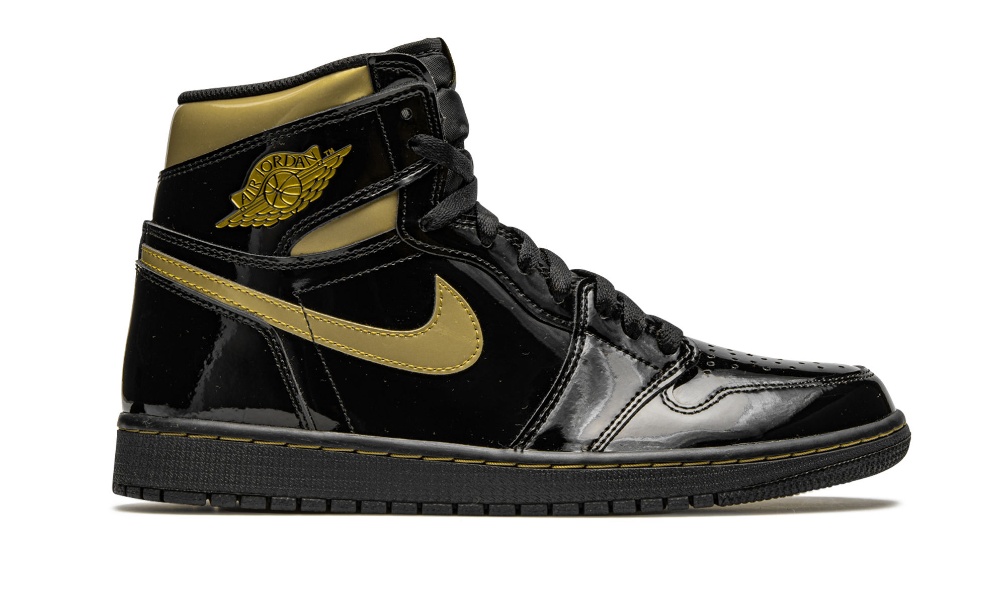 Air Jordan 1 High Black Metallic Gold