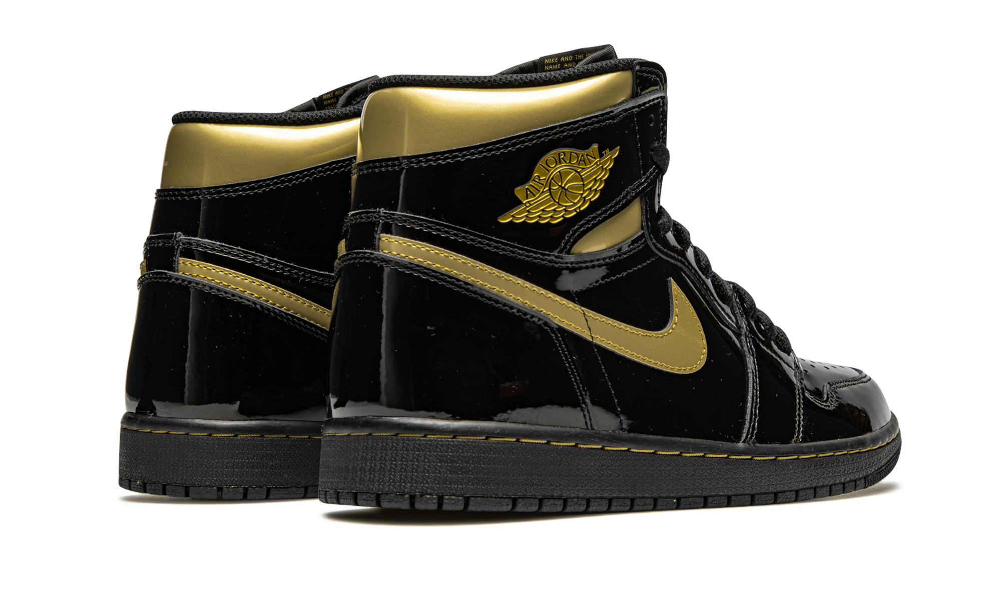 Air Jordan 1 High Black Metallic Gold