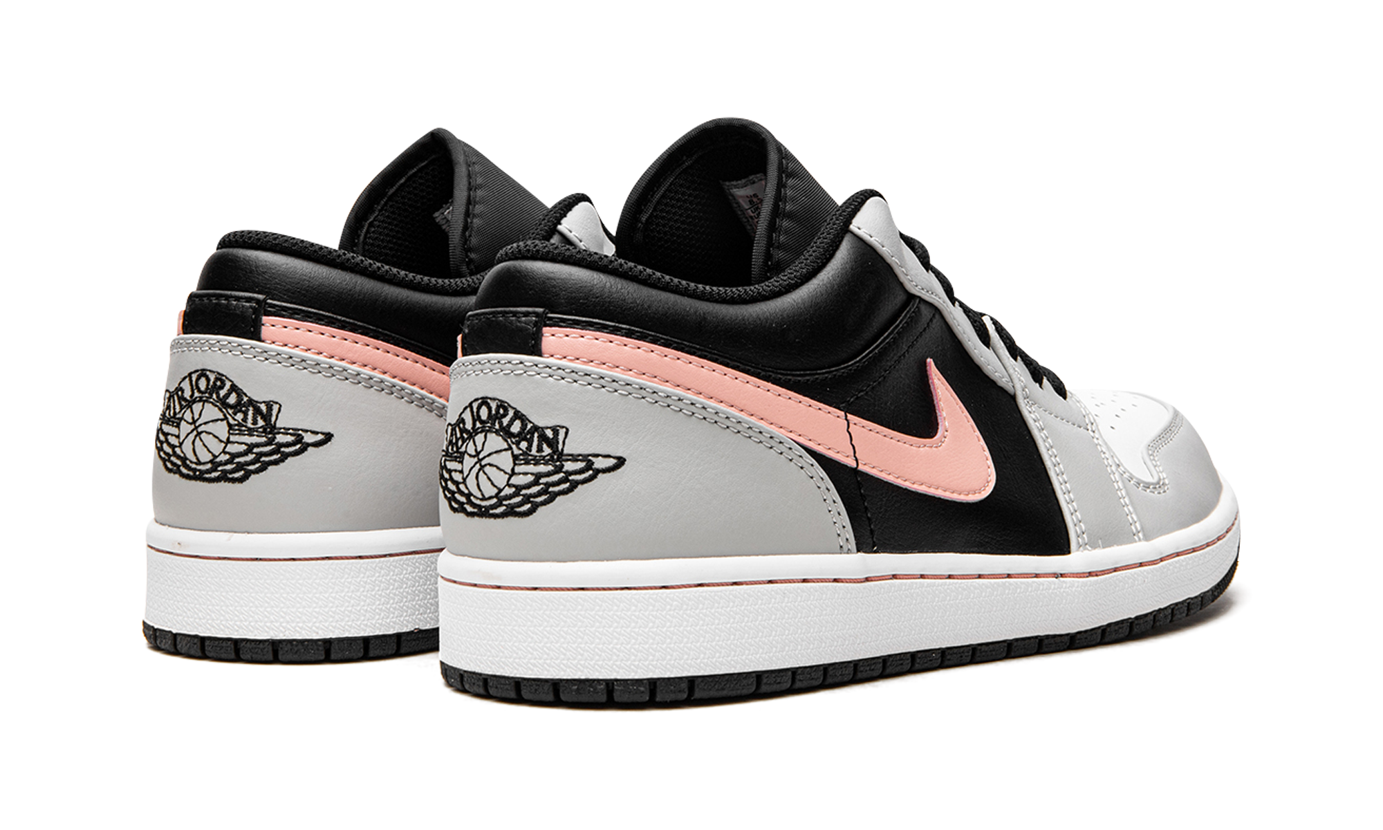 Air Jordan 1 Low Black Grey Pink 4