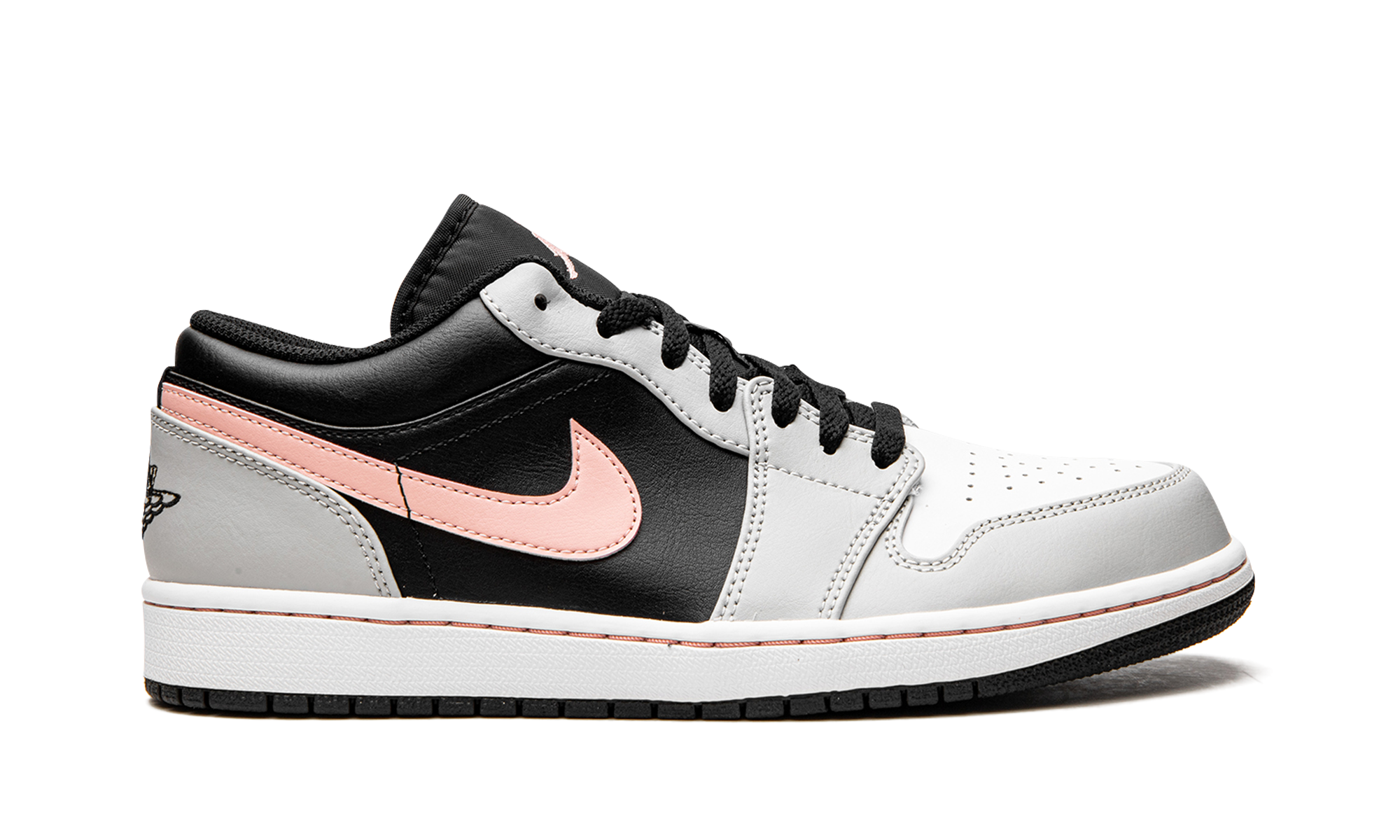 Air Jordan 1 Low Black Grey Pink 7