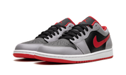 Air Jordan 1 Low Black Light Smoke Grey Gym Red 3