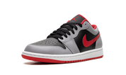 Air Jordan 1 Low Black Light Smoke Grey Gym Red 5