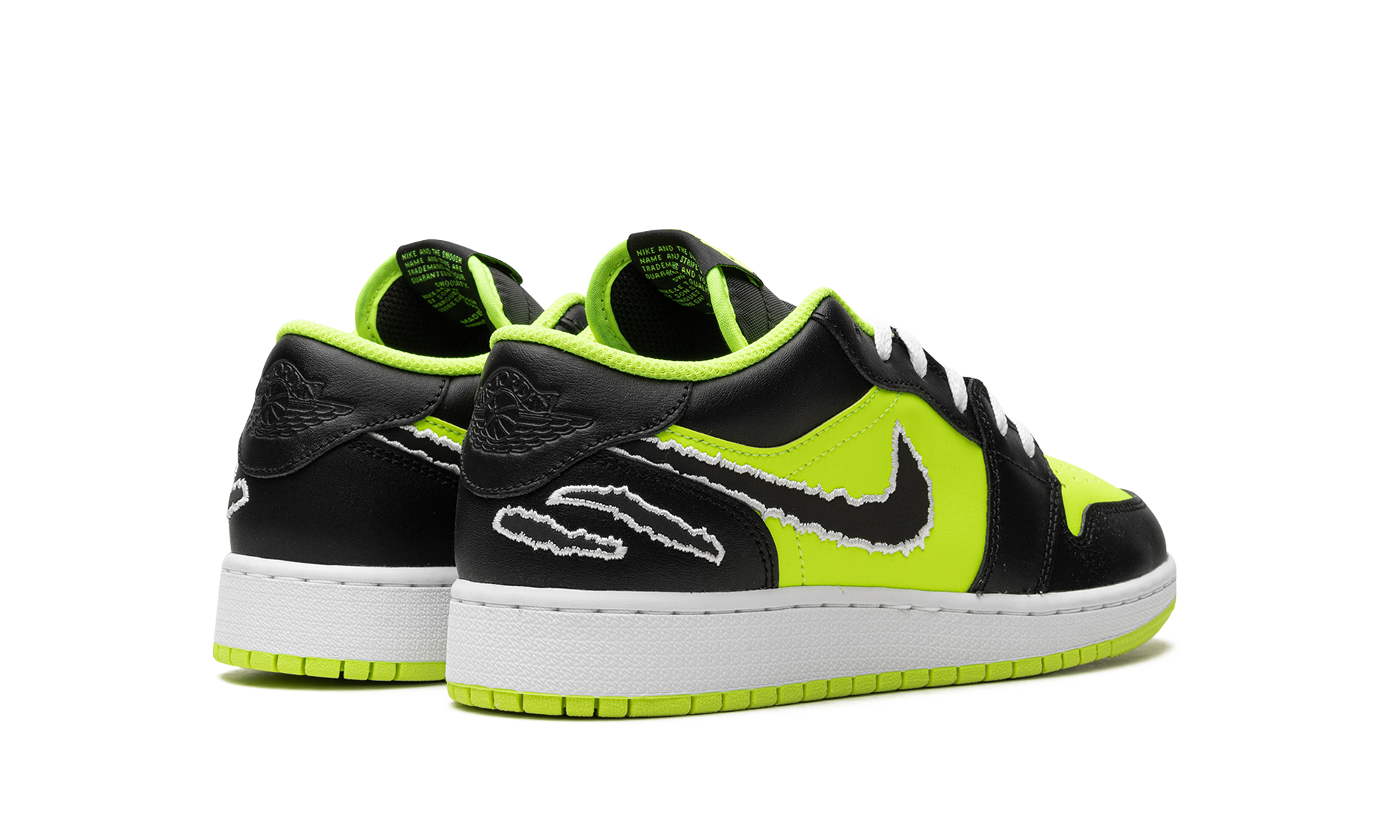 Air Jordan 1 Low SE Black Cat Volt (GS) 4