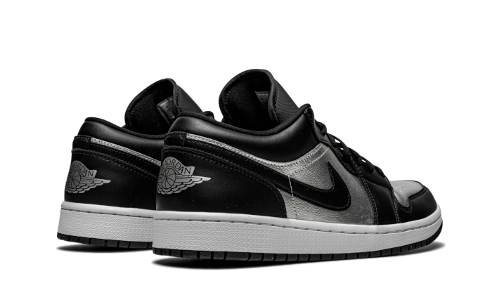 Air Jordan 1 Low Se Black Metallic Silver