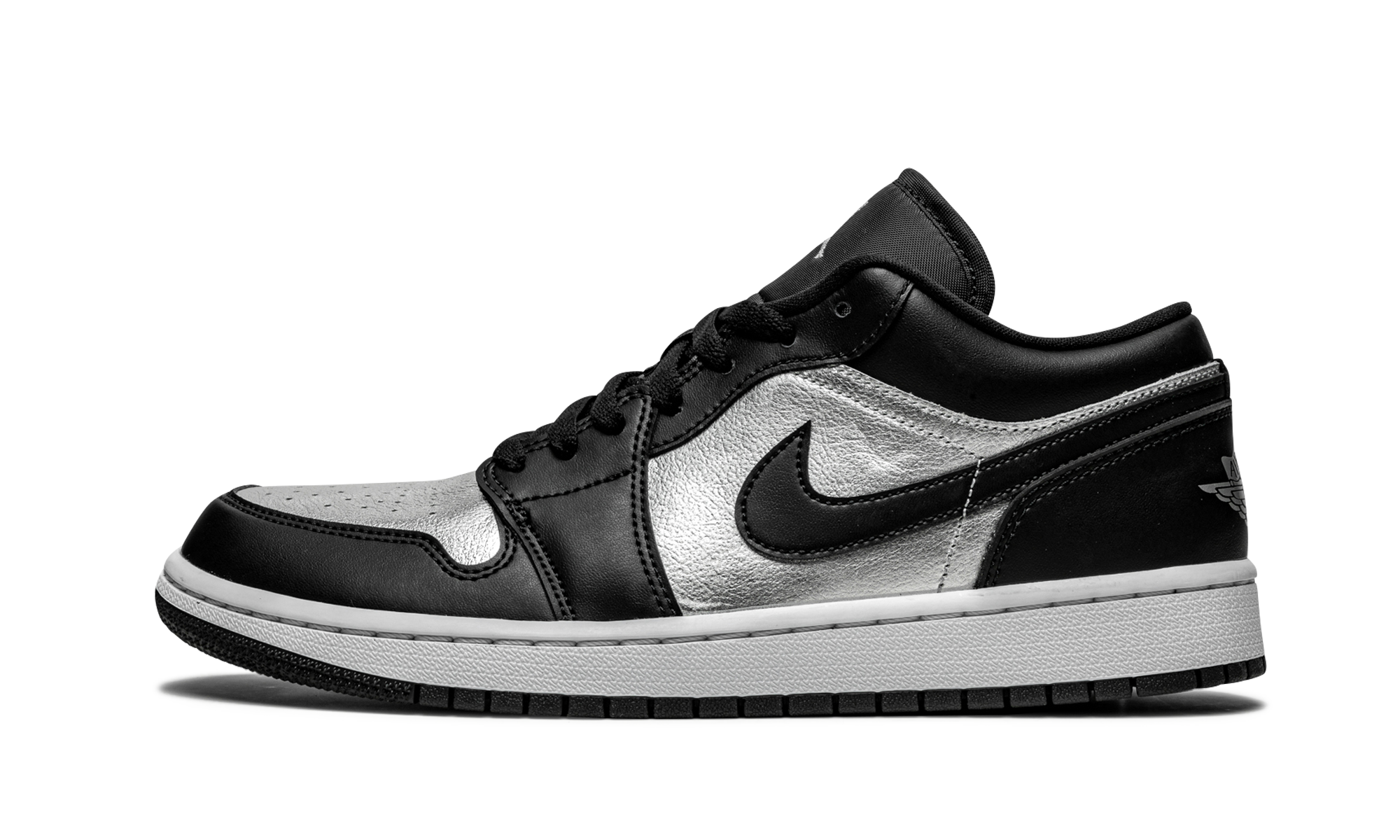 Air Jordan 1 Low Se Black Metallic Silver