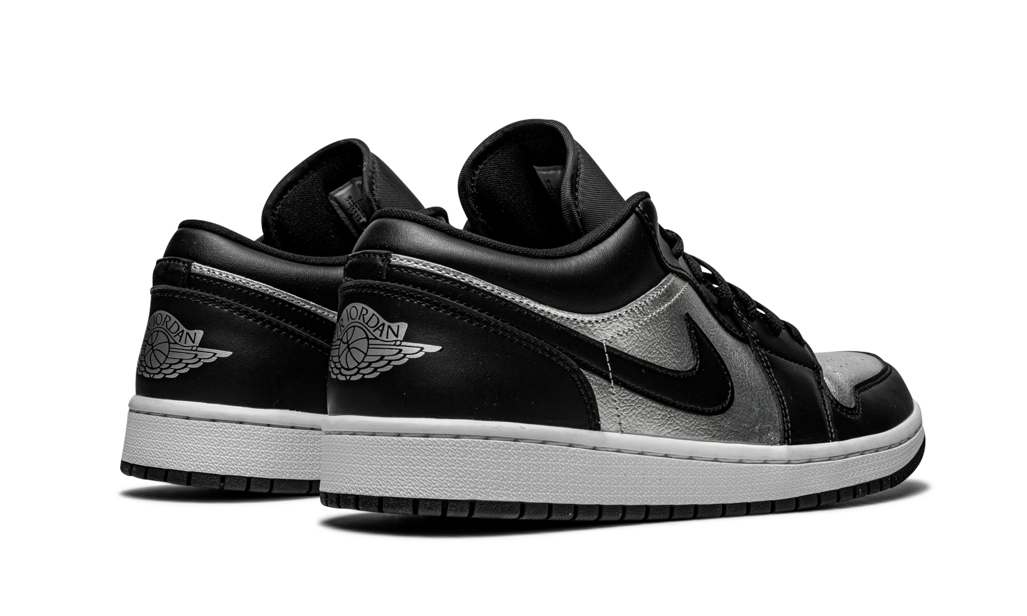 Air Jordan 1 Low Se Black Metallic Silver