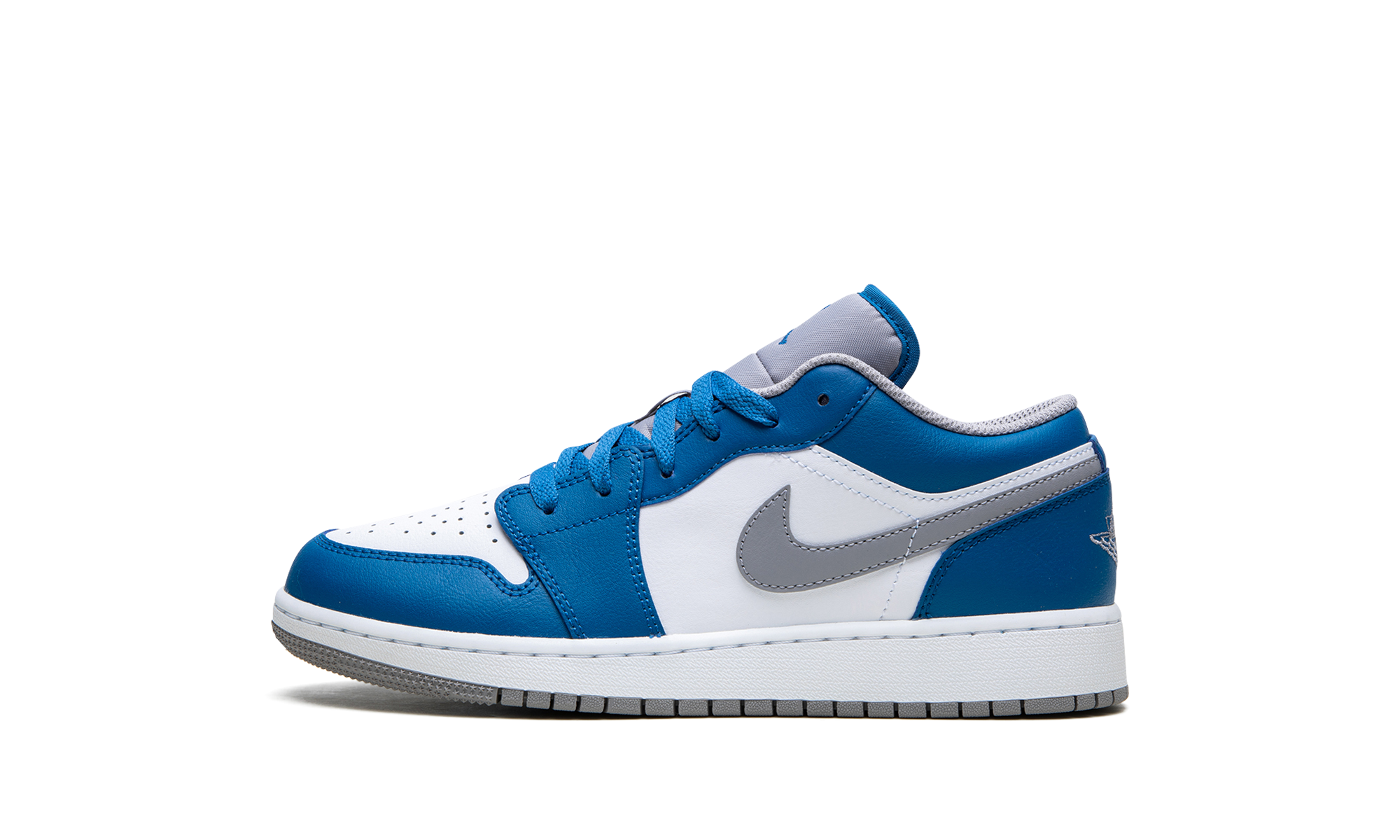 Air Jordan 1 Low True Blue Cement (GS) 1