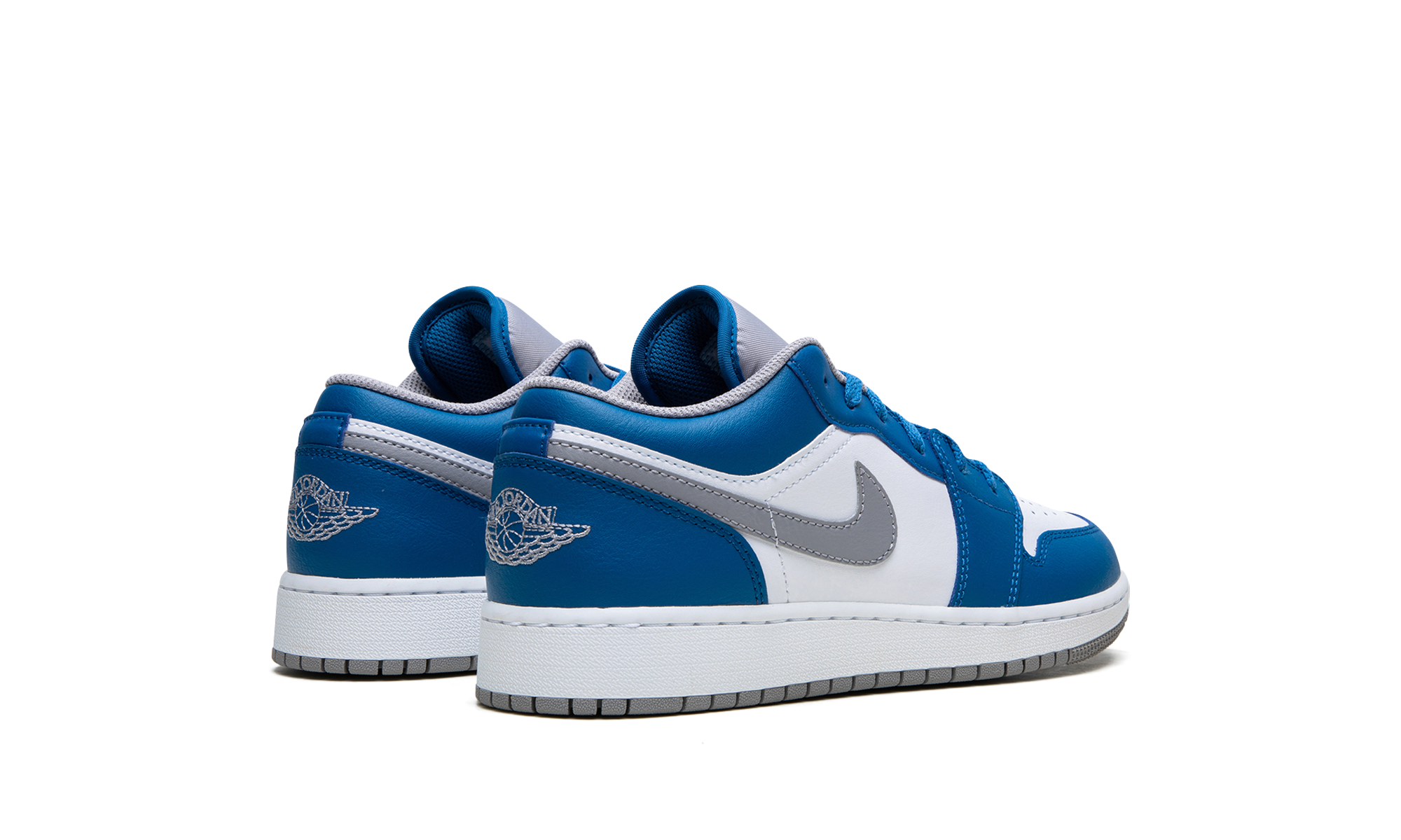 Air Jordan 1 Low True Blue Cement (GS) 4