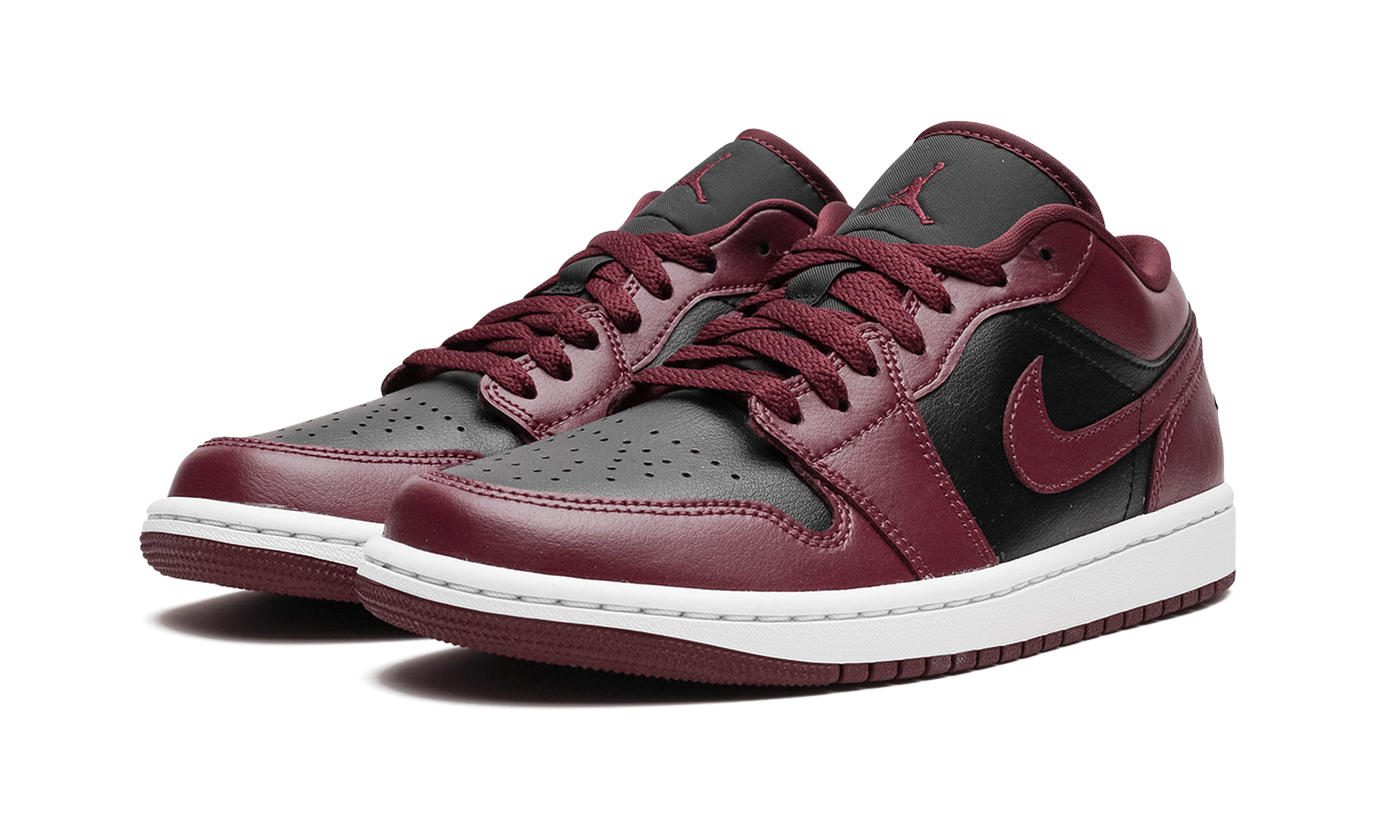 Air Jordan 1 Low WMNS Black Maroon 3