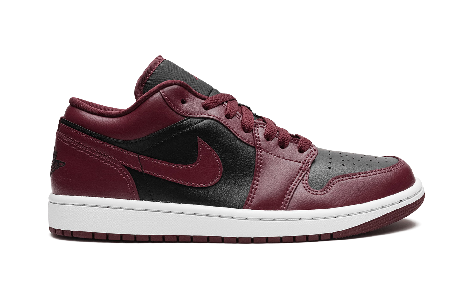 Air Jordan 1 Low WMNS Black Maroon 7