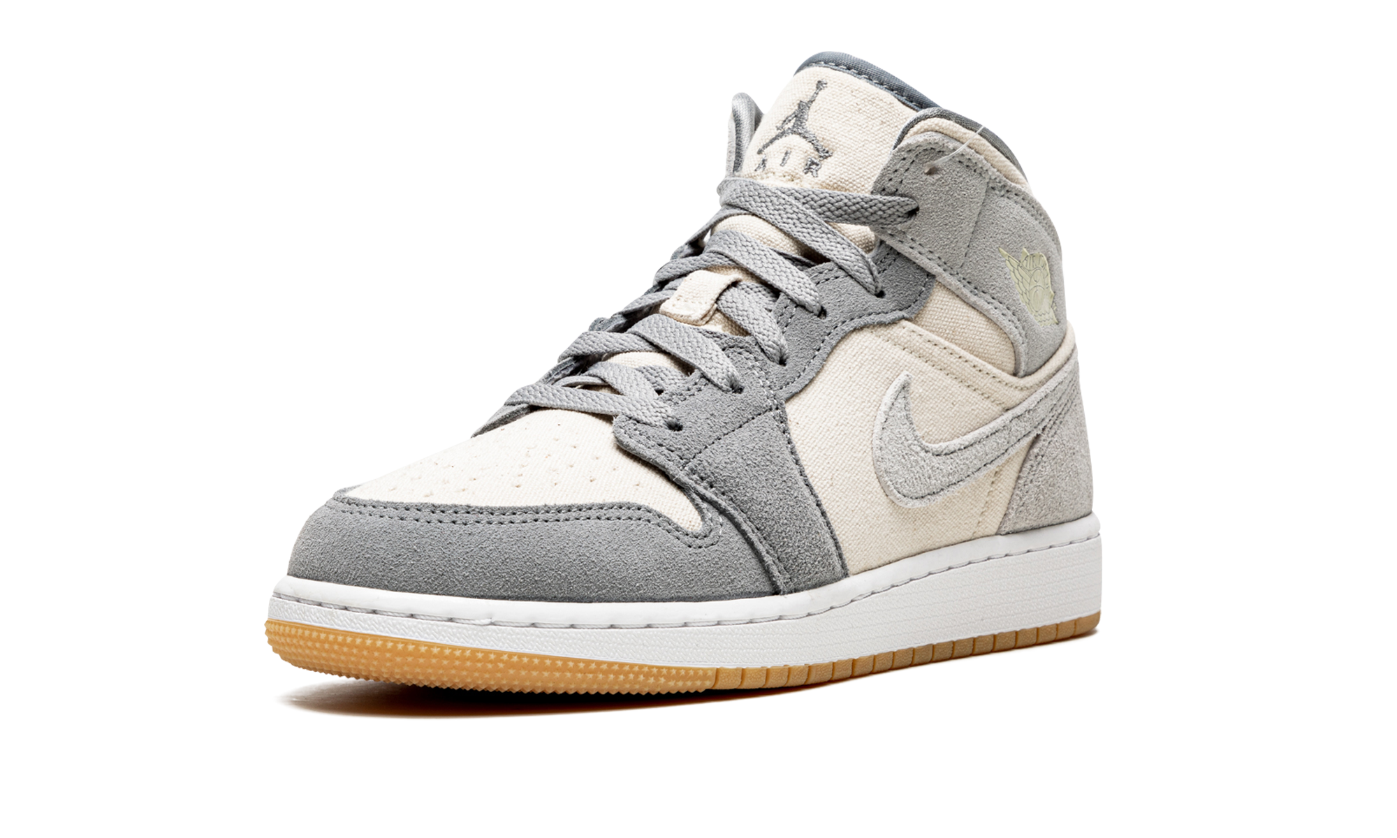 Air Jordan 1 Mid Beige Grey Suede (GS) 5