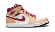 Air Jordan 1 Mid Beige White Red 7