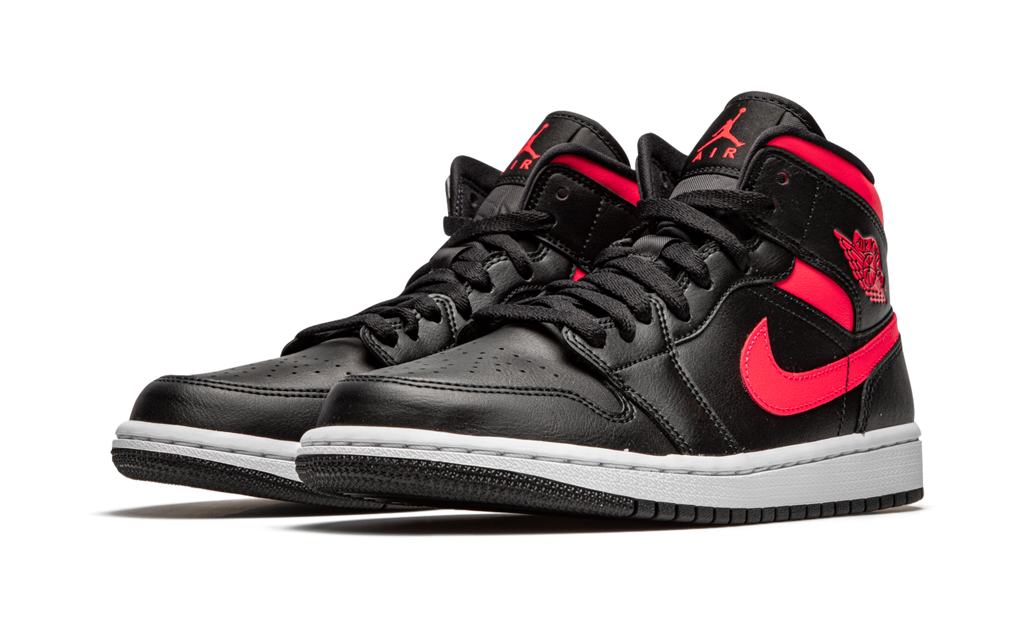 Air Jordan 1 Mid Black Siren Red