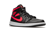 Air Jordan 1 Mid Black Siren Red
