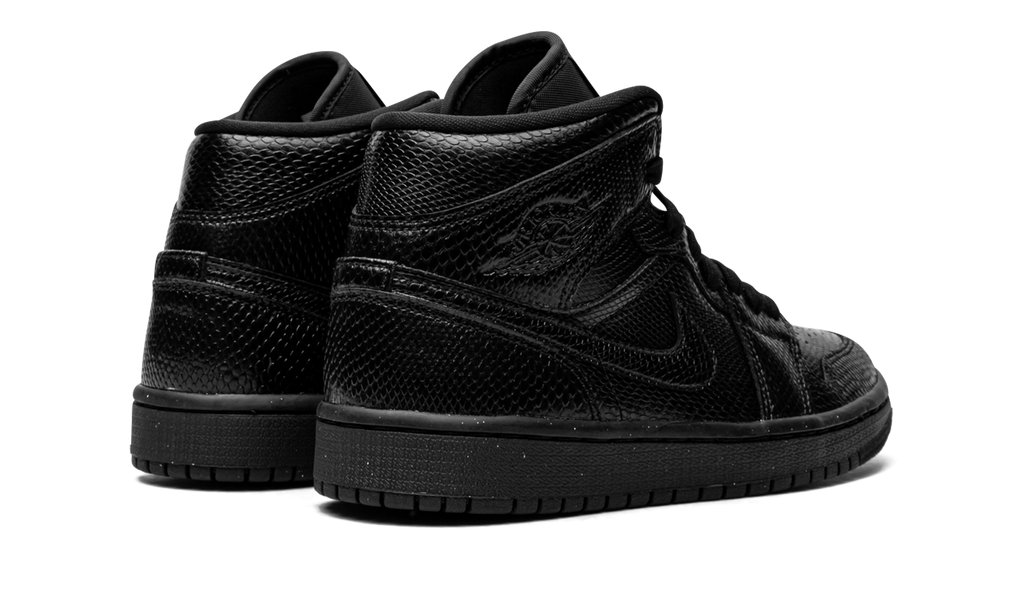 Air Jordan 1 Mid Black Snakeskin (W) 4