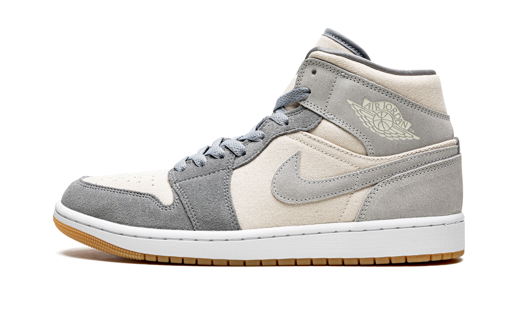Air Jordan 1 Mid Coconut Milk Particle Gray