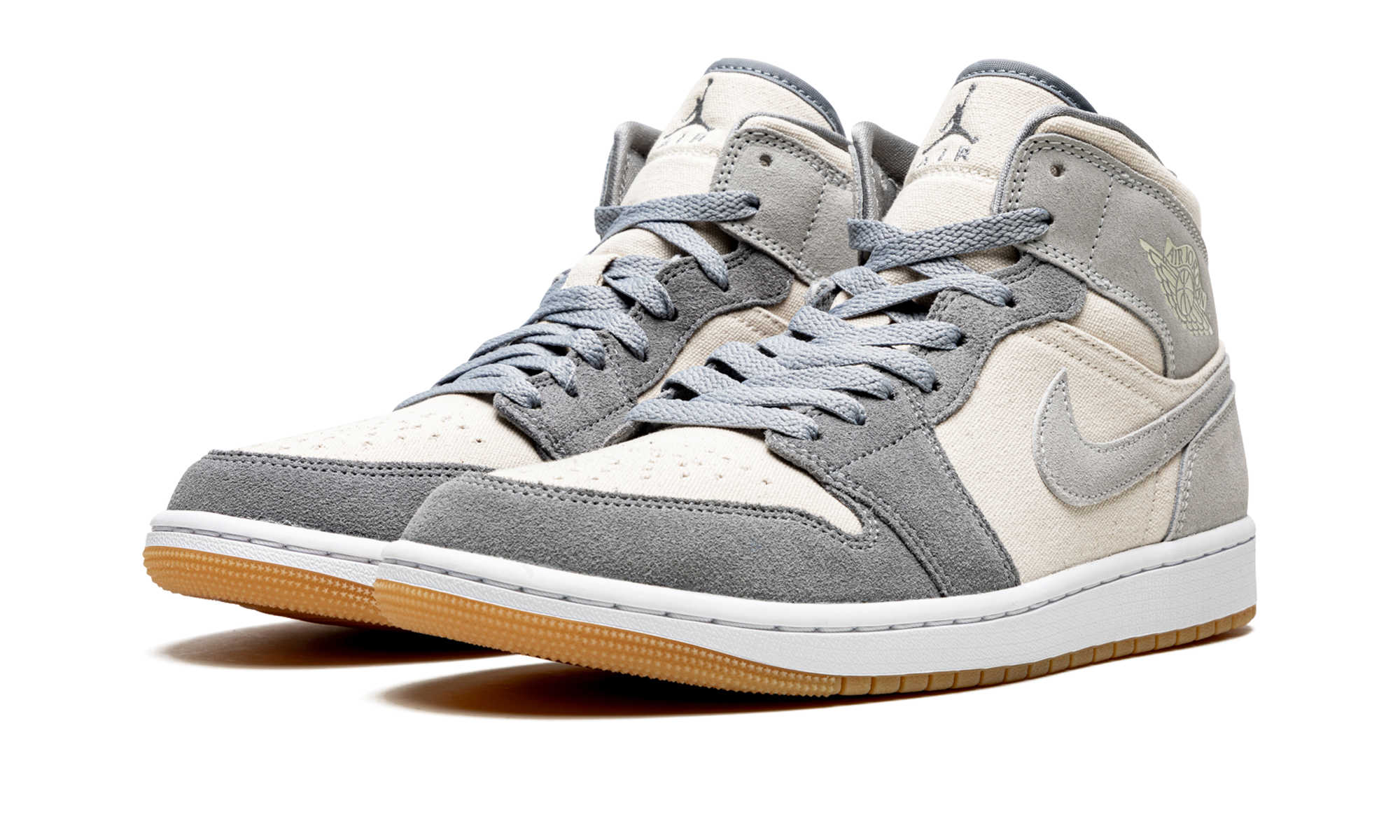 Air Jordan 1 Mid Coconut Milk Particle Gray