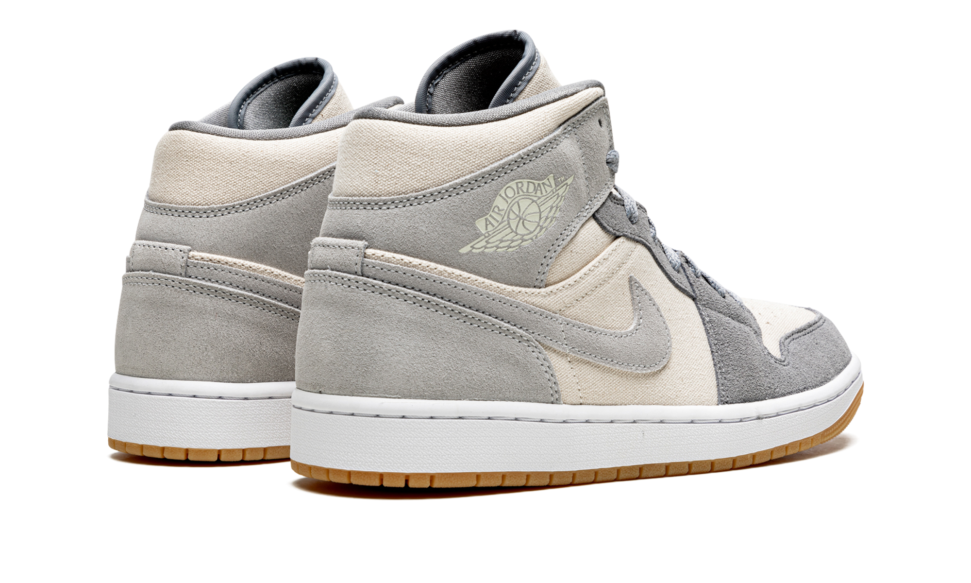 Air Jordan 1 Mid Coconut Milk Particle Gray