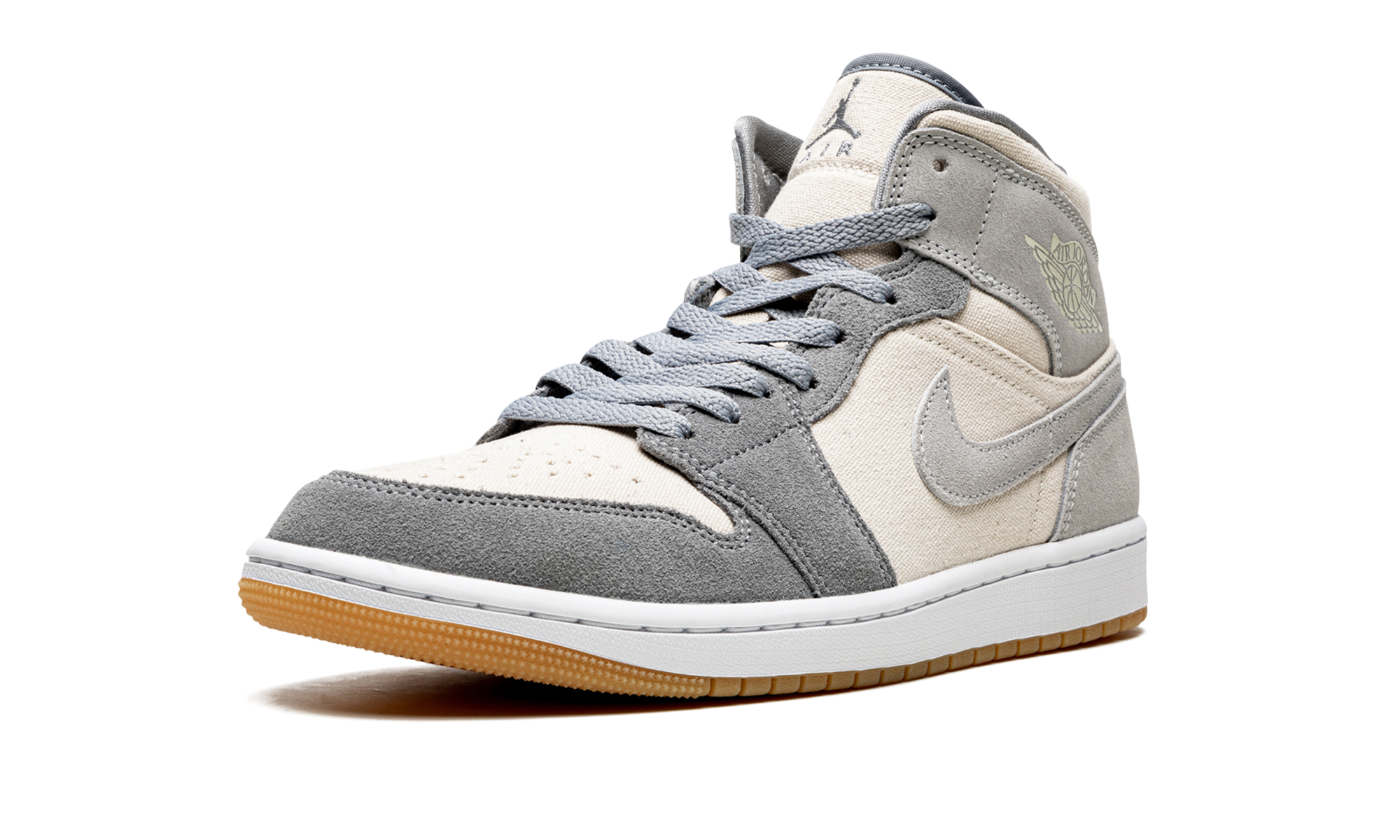 Air Jordan 1 Mid Coconut Milk Particle Gray