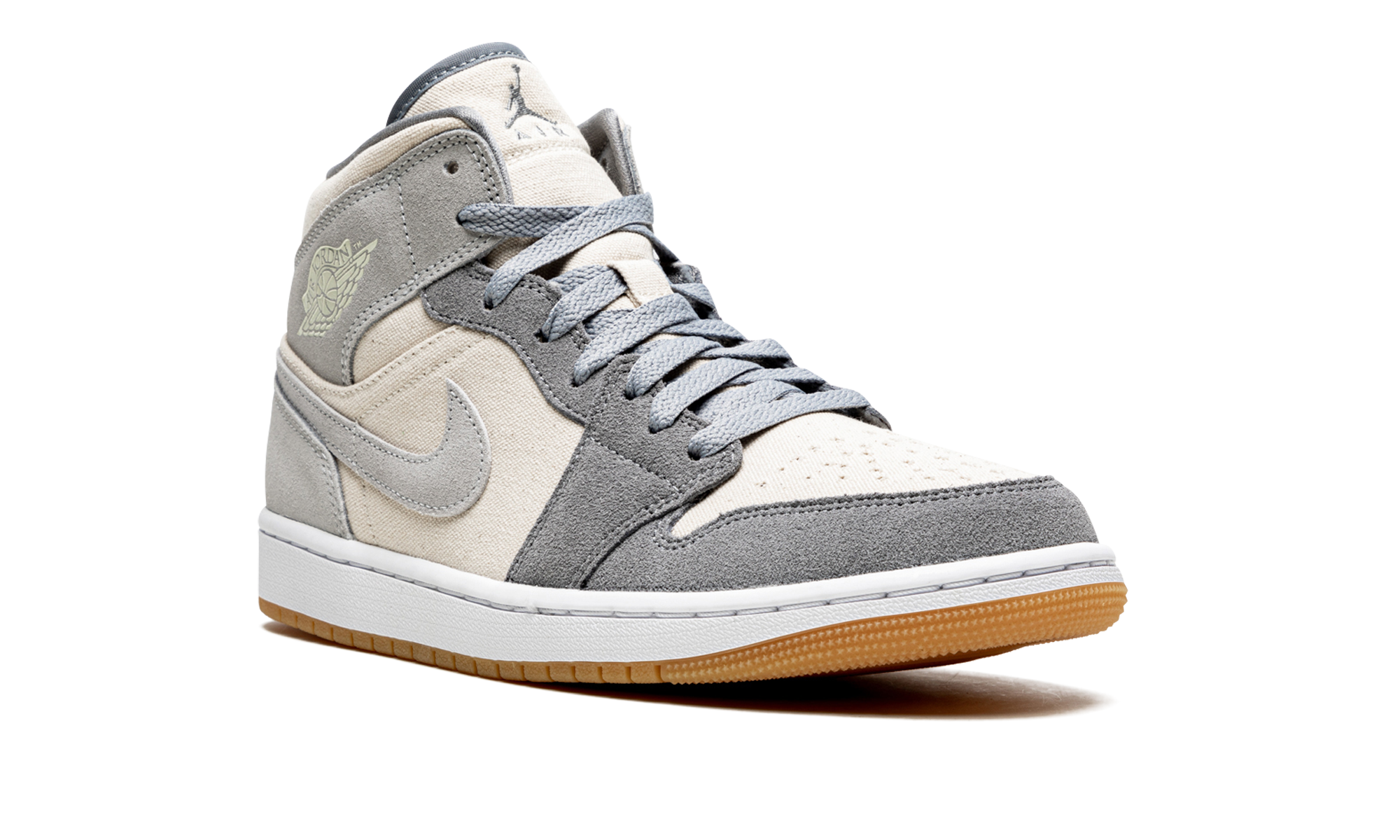 Air Jordan 1 Mid Coconut Milk Particle Gray