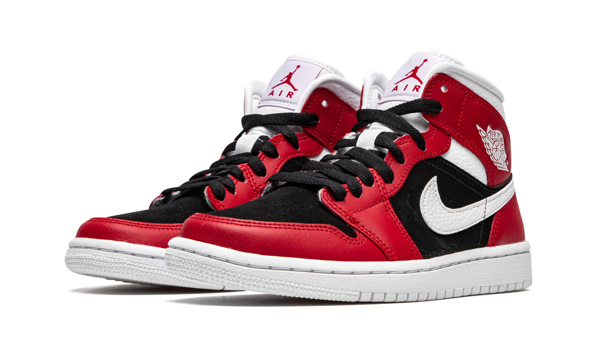 Air Jordan 1 Mid Gym Red Black (W) 3