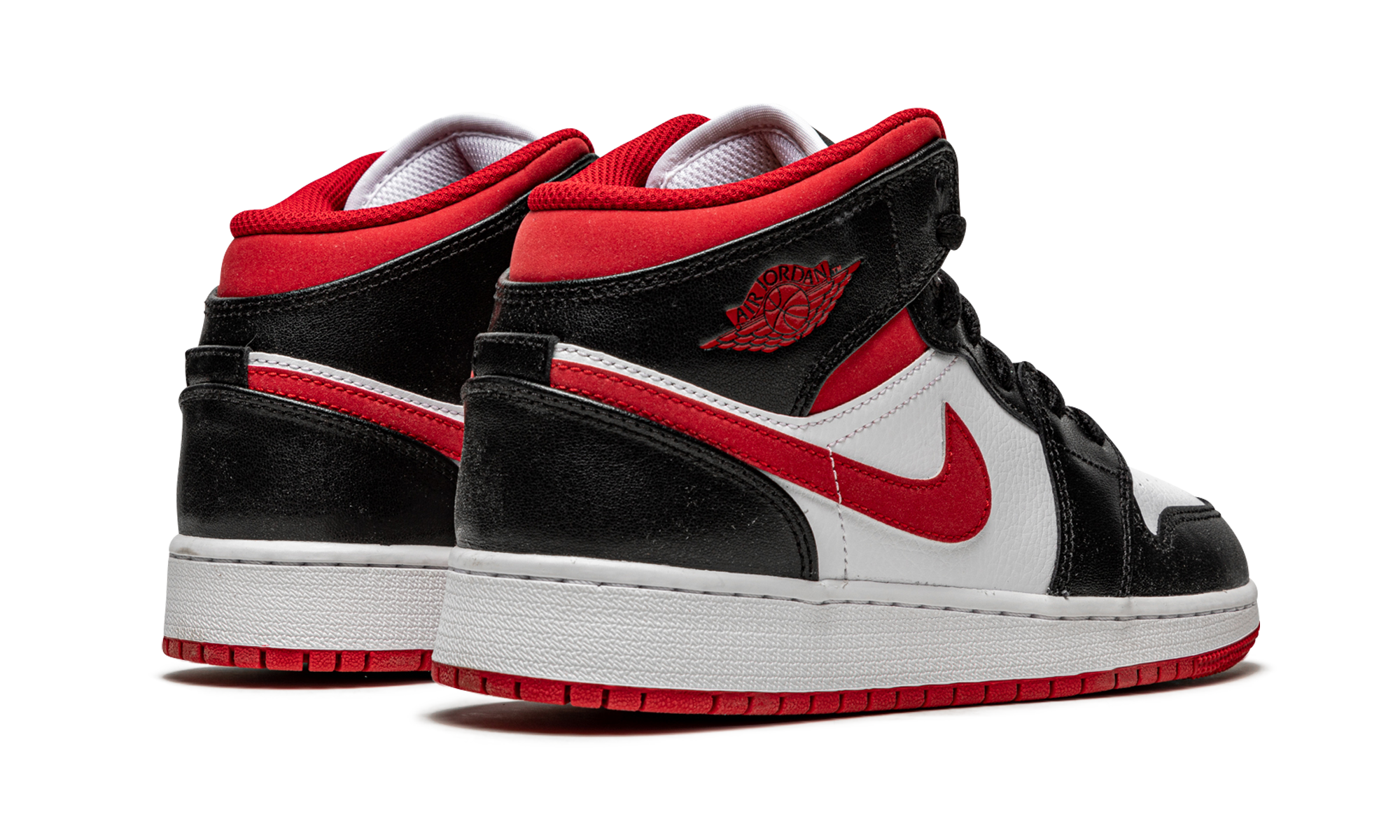 Air Jordan 1 Mid Gym Red Black White (GS) 4